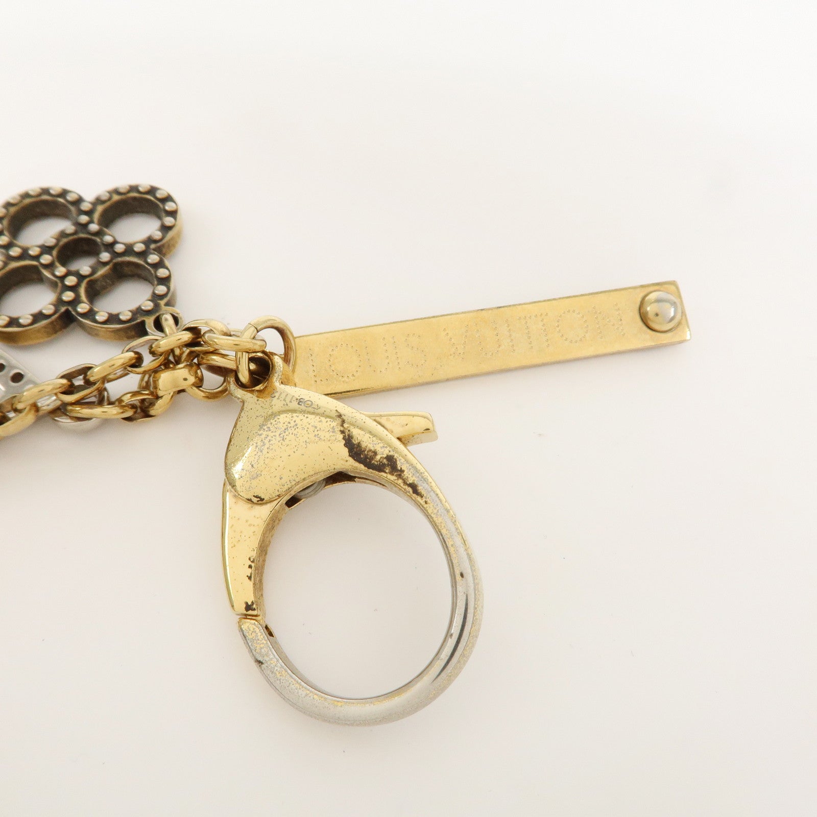 Louis Vuitton Monogram Bijoux Sac Tapage Bag Charm Gold M66350