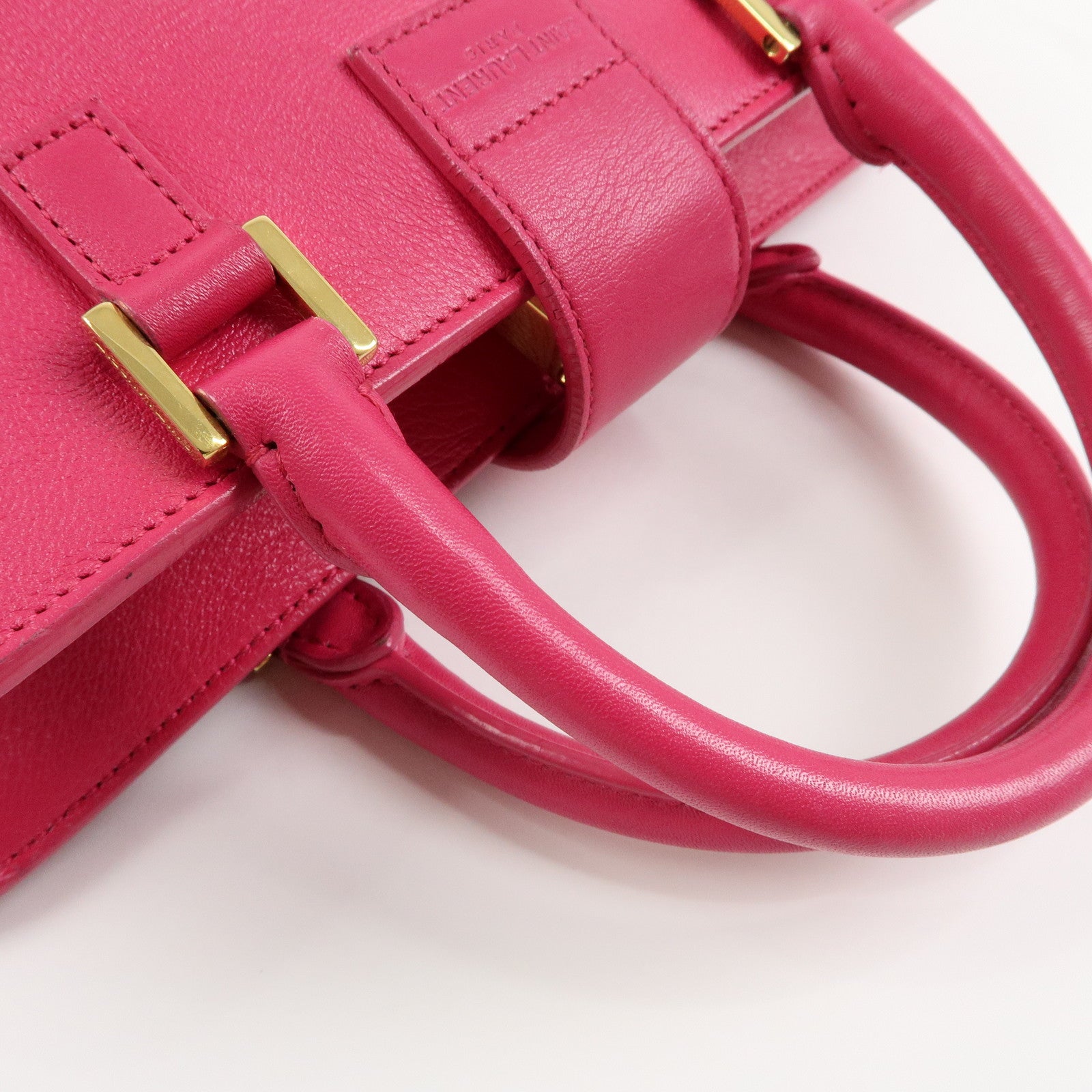 SAINT LAURENT PARIS Cassandra Leather 2Way Hand Shoulder Bag 372087