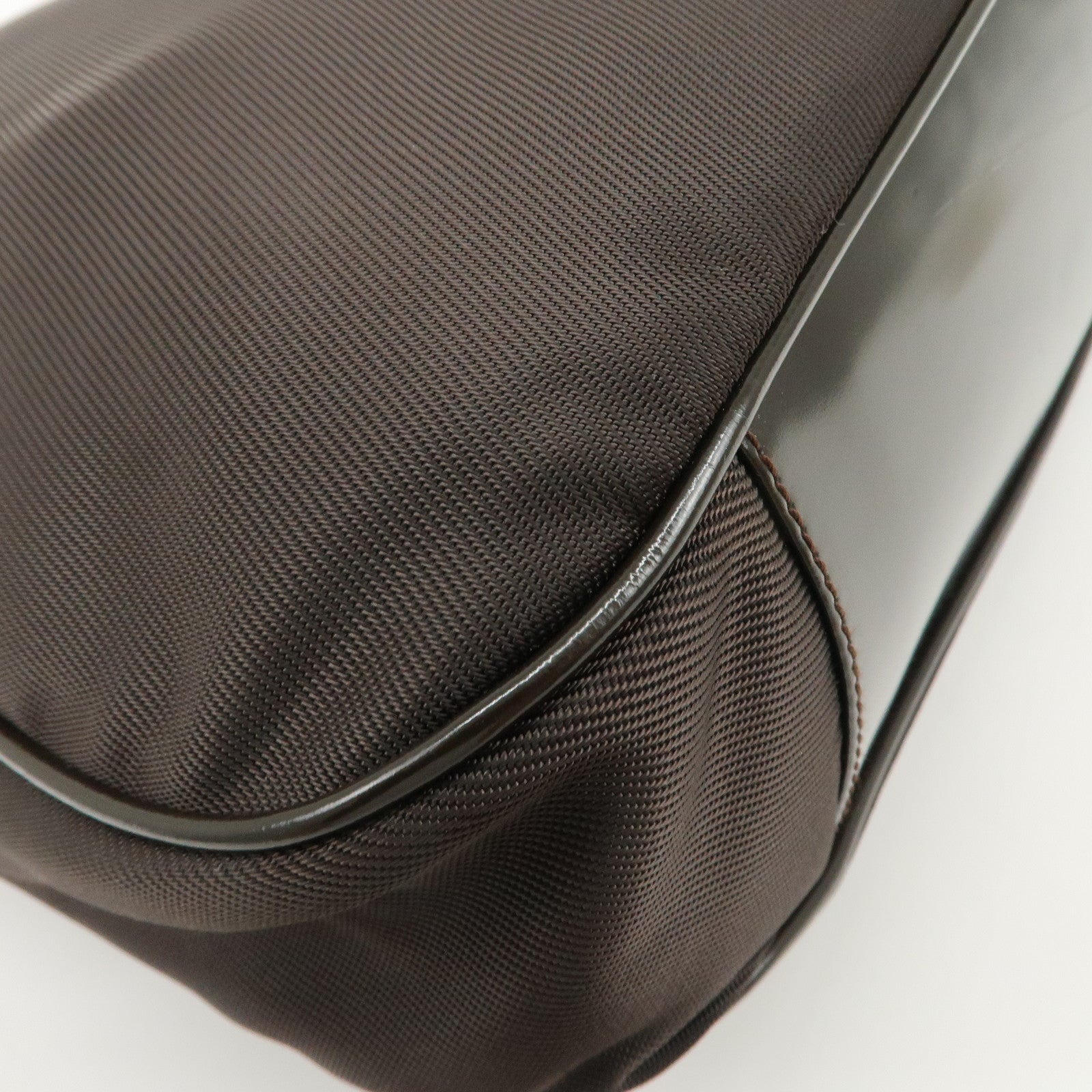 GUCCI Bamboo Nylon Leather 2Way Bag Hand Bag Shoulder Bag 001・2404