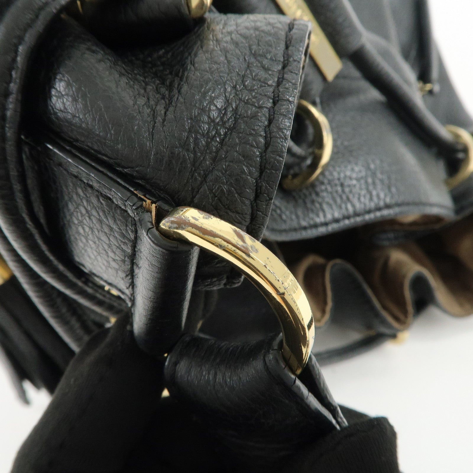 Chloe Vicki Leather Shoulder Bag Hand Bag Black