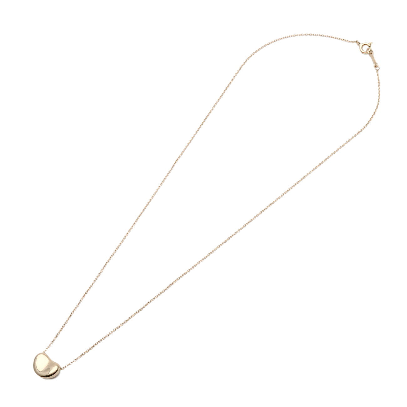 Tiffany&Co. Bean Necklace Small K18YG 750YG Yellow Gold