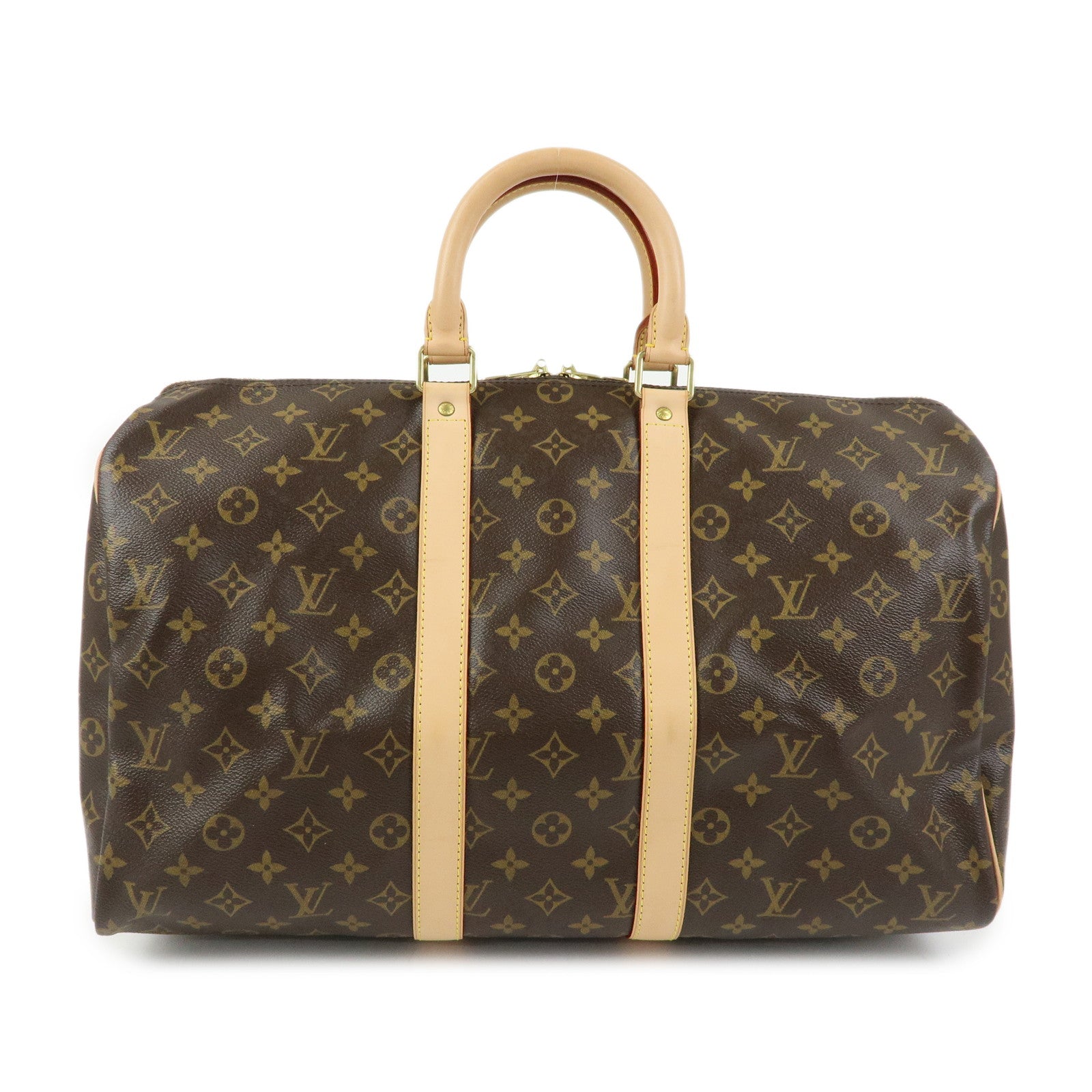 Louis Vuitton Monogram Keep All 45 Boston Bag Brown M41428