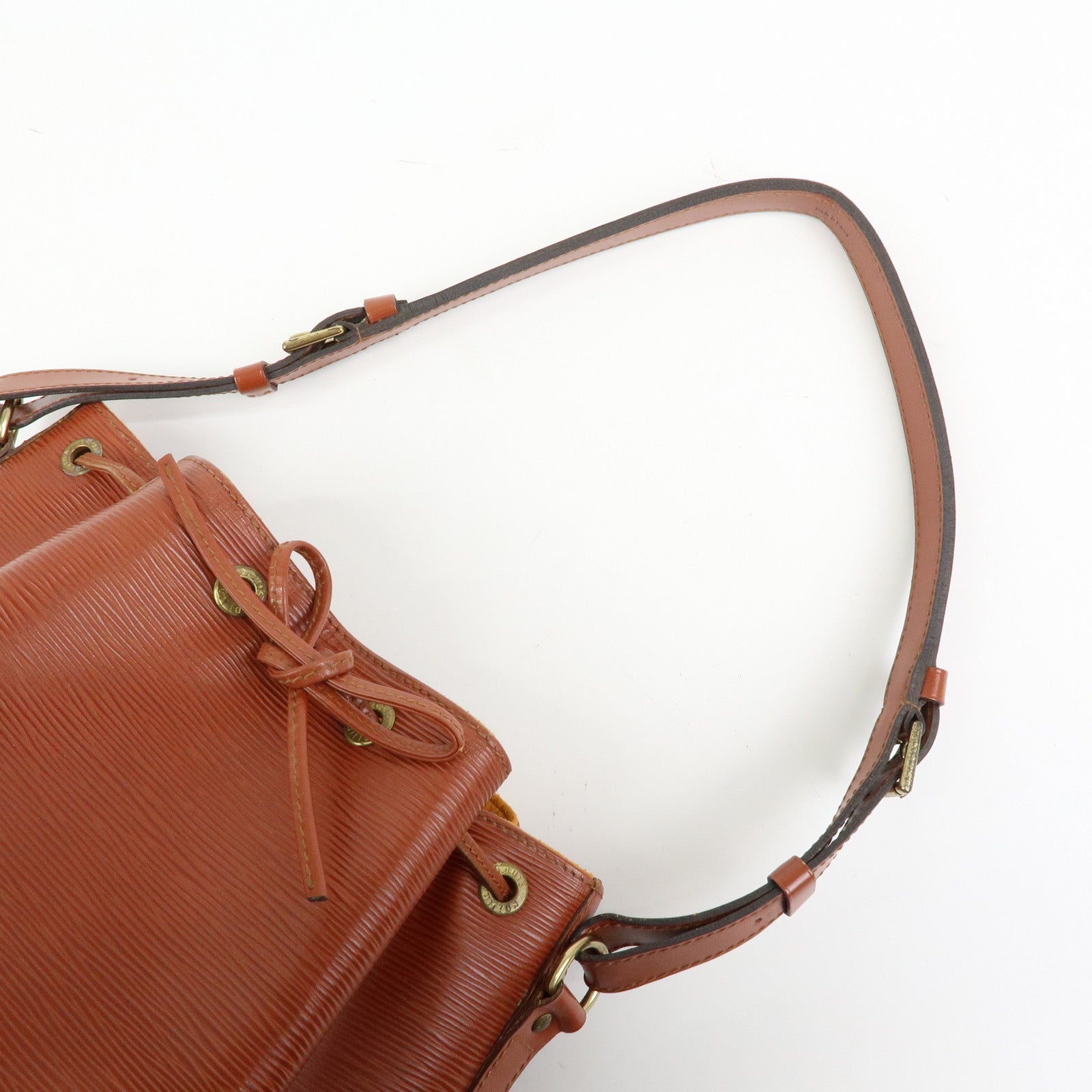 Louis Vuitton Epi Petit Noe Shoulder Bag Kenya Brown M44103