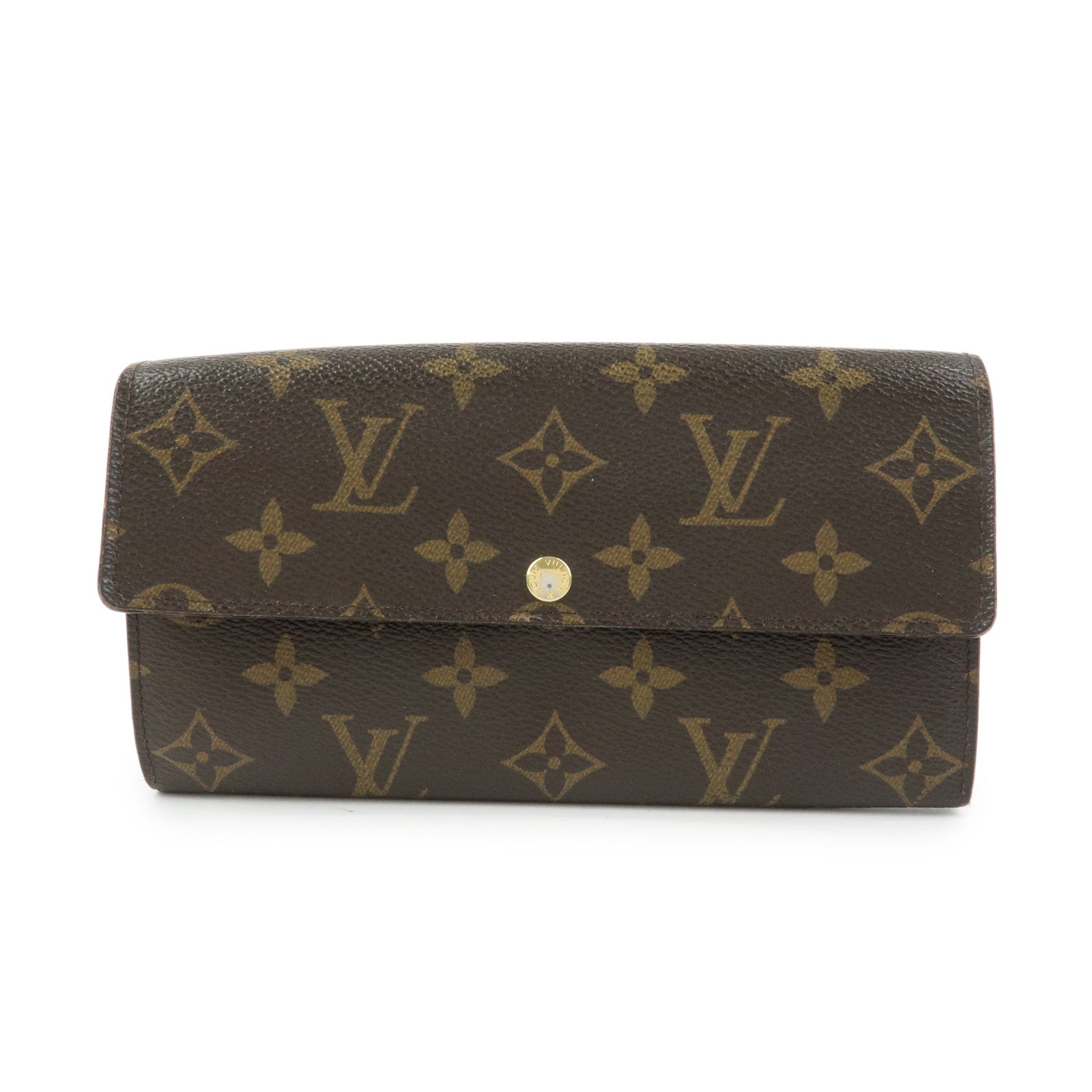 Louis Vuitton Monogram Portefeuille Sarah Long Wallet Brown M61734