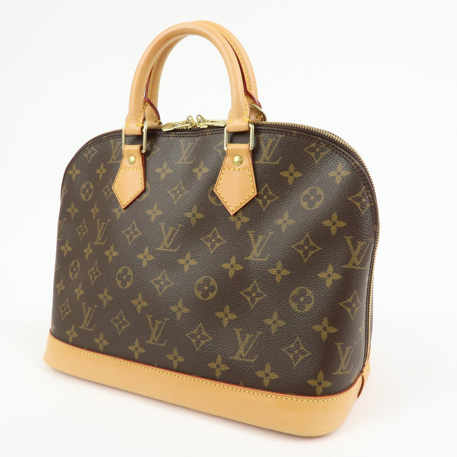 Louis Vuitton Monogram Alma Hand Bag Brown M51130