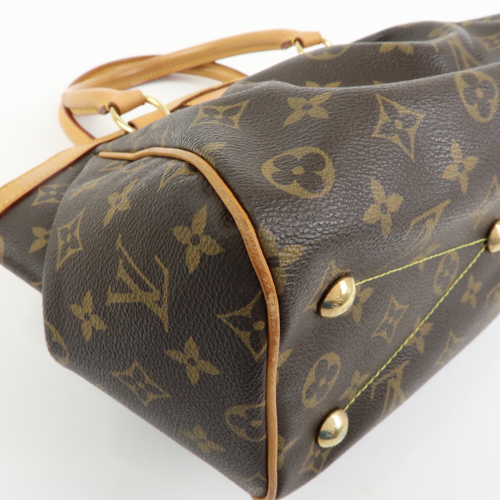Louis Vuitton Monogram Tivoli PM Hand Bag Shoulder Bag Brown M40143