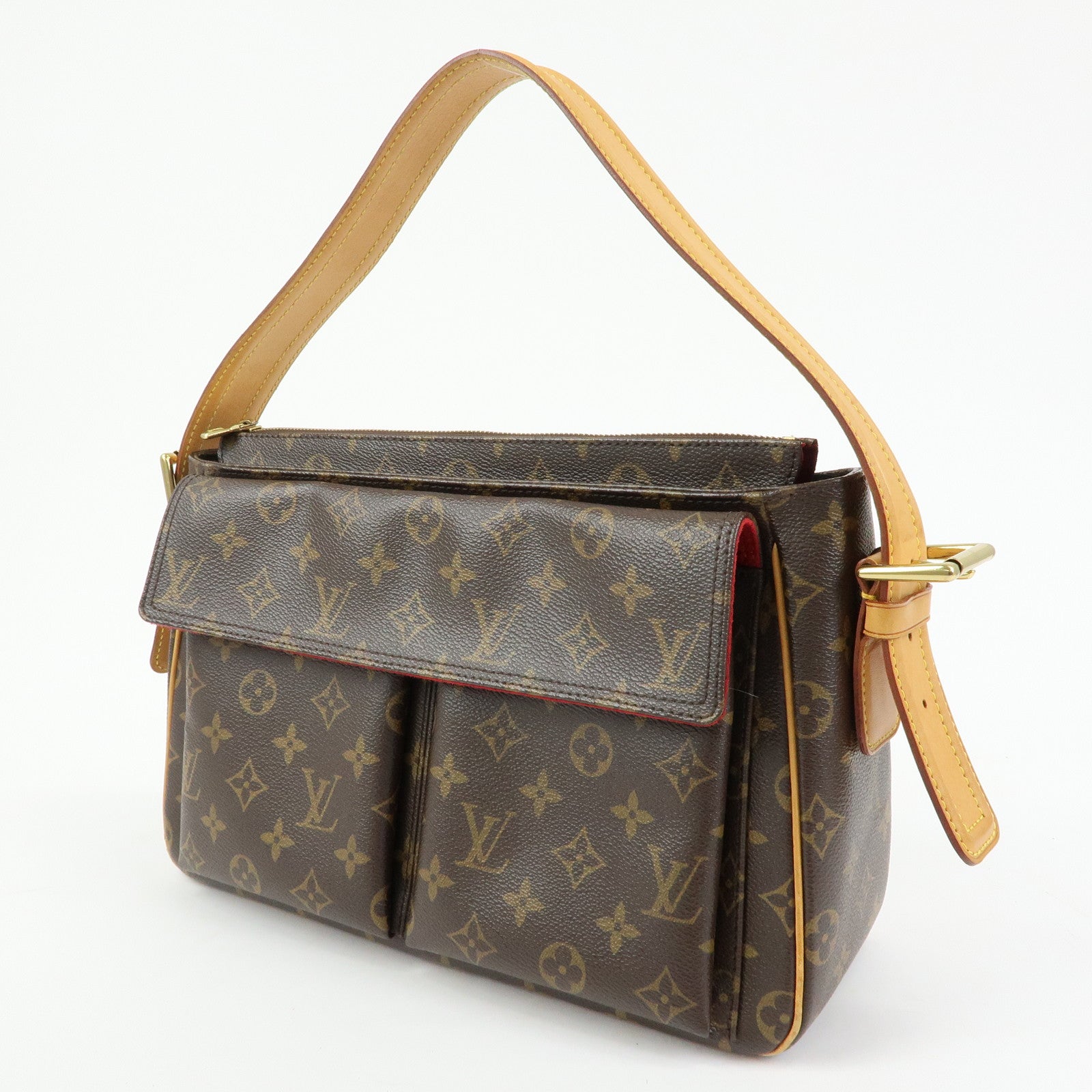 Louis Vuitton Monogram Viva Cite GM Shoulder Bag Brown M51163