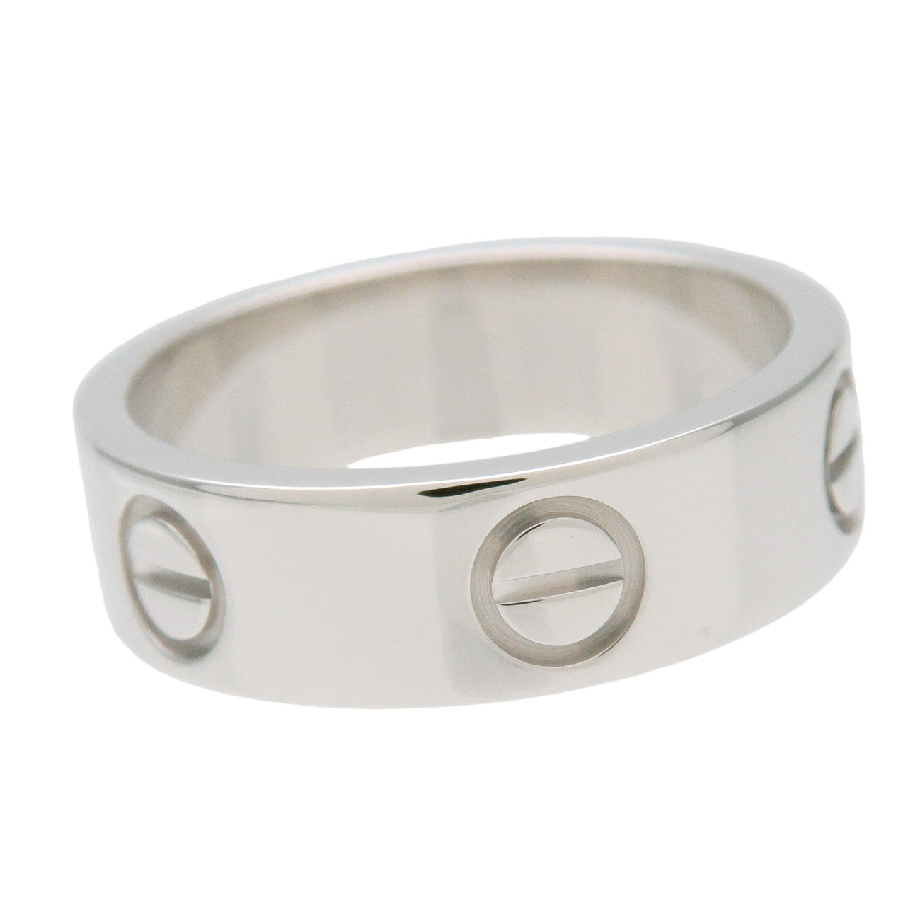 Cartier Love Ring K18 750WG White Gold #51 US5.5 EU51 HK12