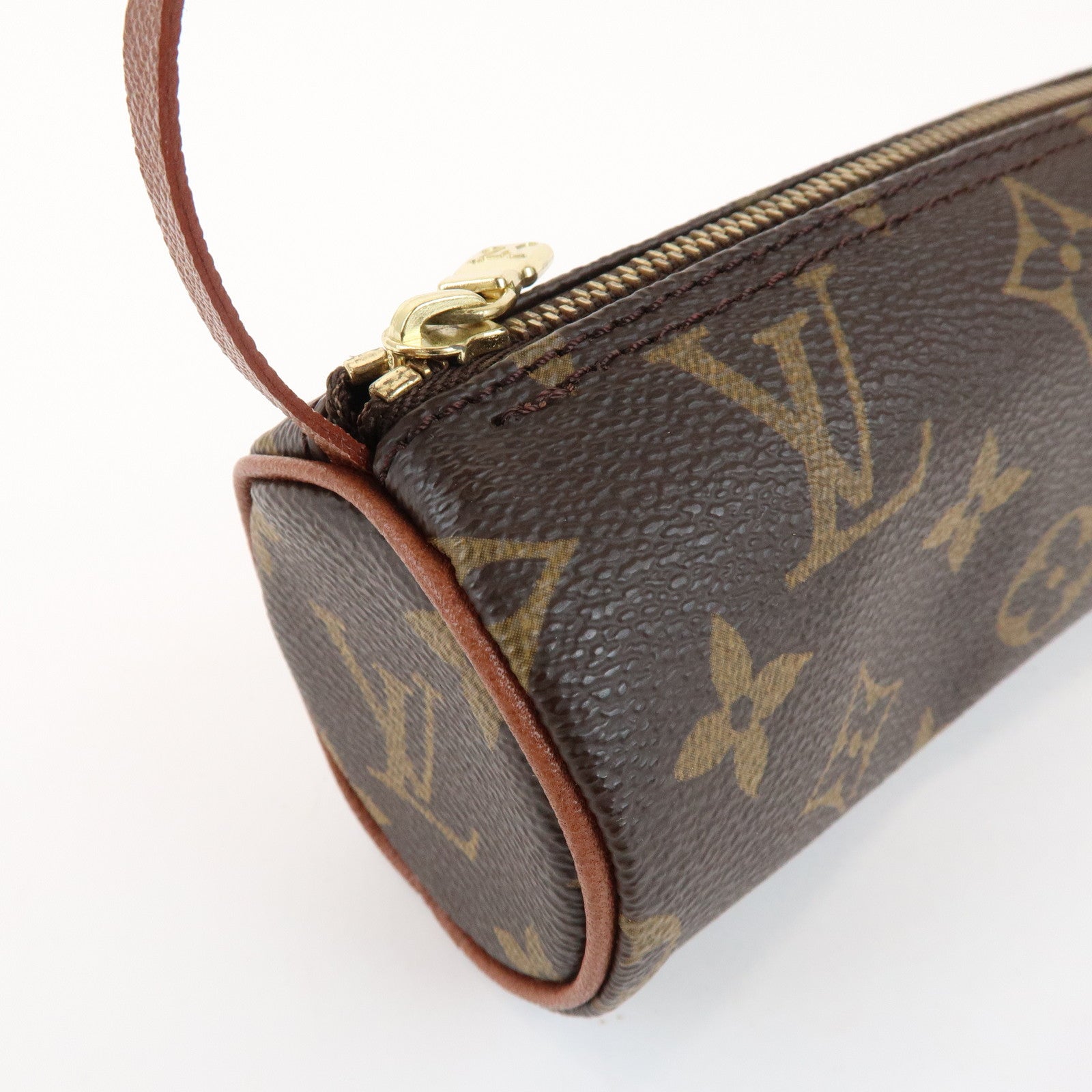 Louis Vuitton Monogram Mini Pouch for Papillon Bag Old Style Brown