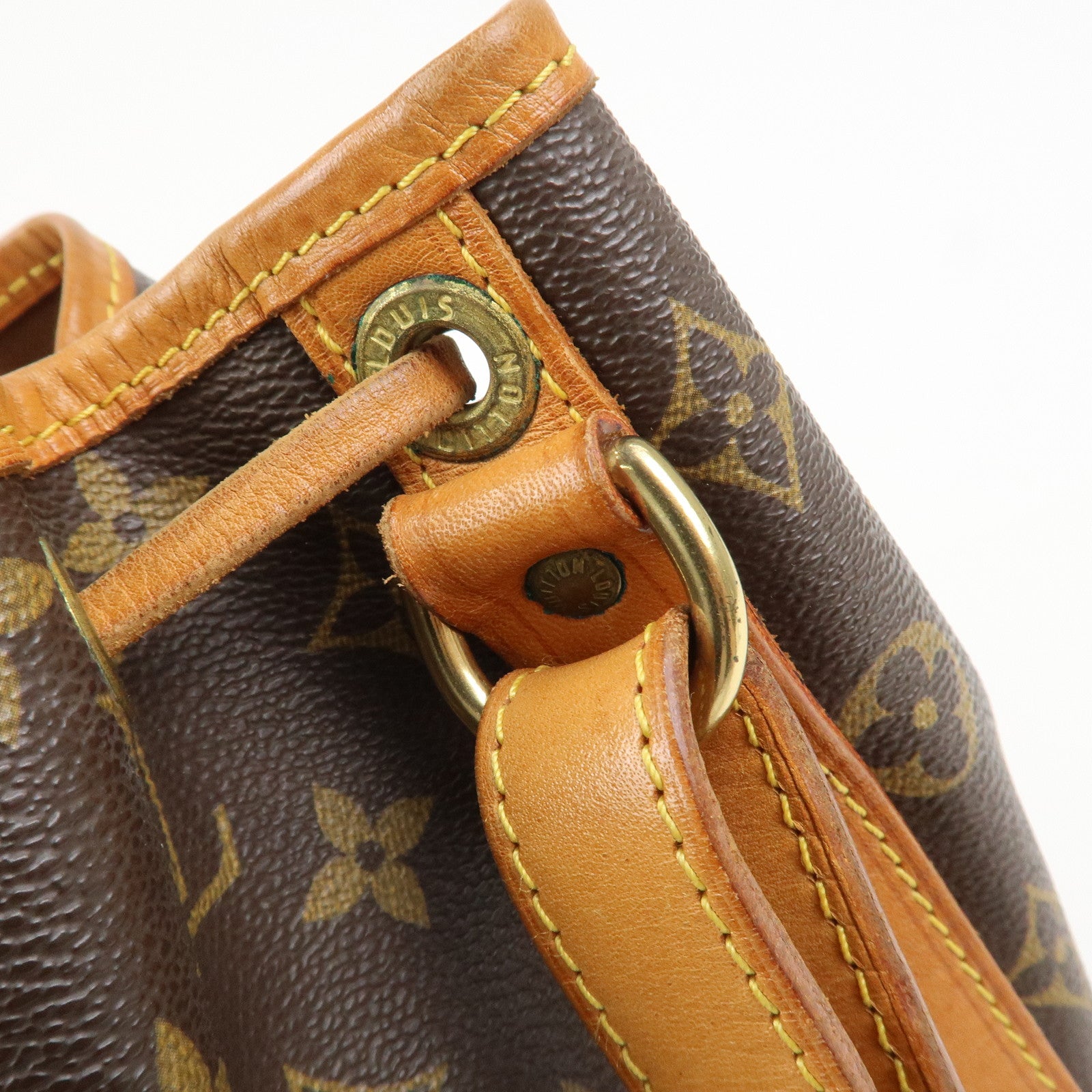 Louis Vuitton Monogram Petit Noe Shoulder Bag Brown M42226