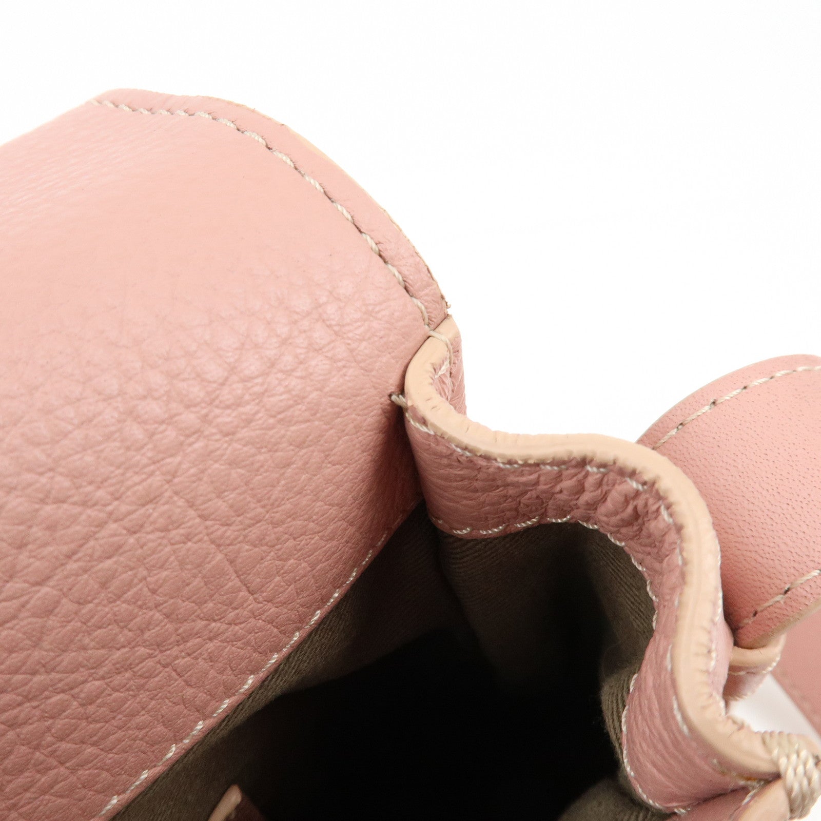 Chloe Marcie Leather Shoulder Bag Crossbody Bag Pink