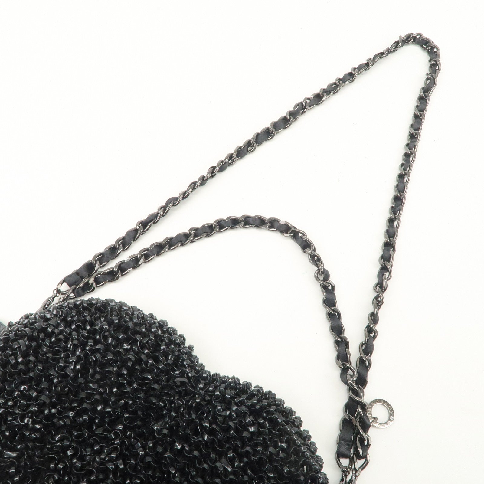ANTEPRIMA Wire Bag MOTIVO PVC Chain Soulder Bag Heart Black