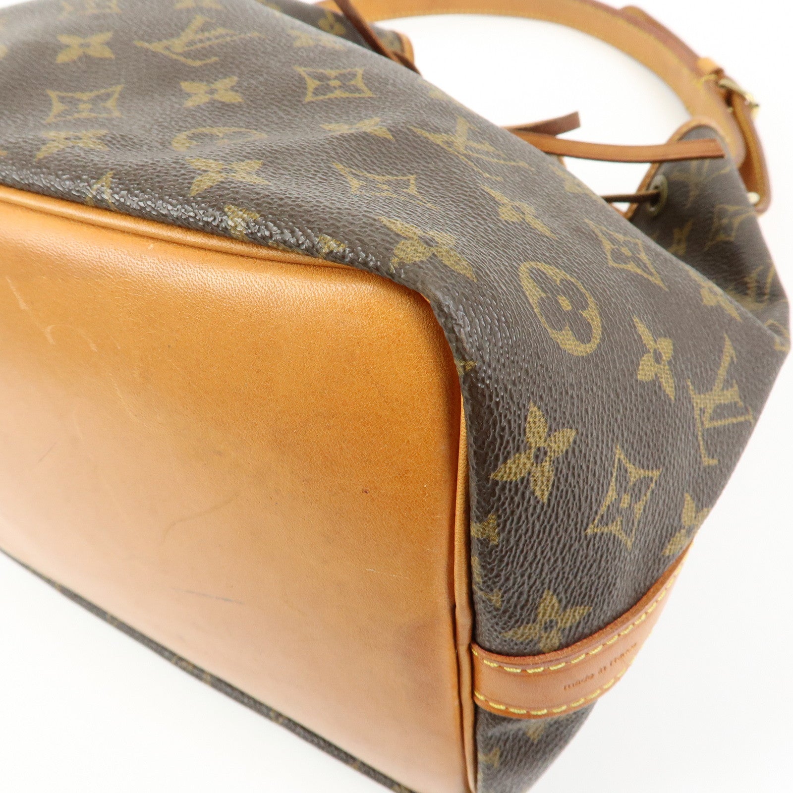 Louis Vuitton Monogram Petit Noe Shoulder Bag Brown M42226