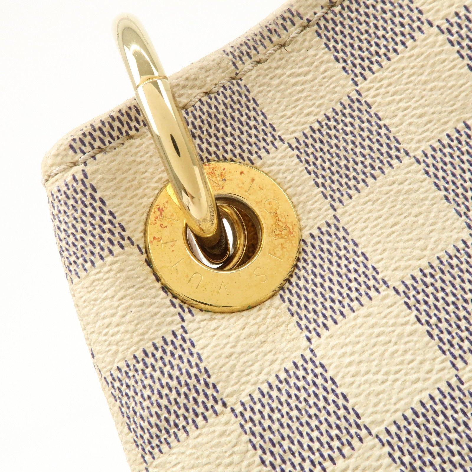 Louis Vuitton Damier Azur Canvas Artsy MM Shoulder Bag N41174 Used