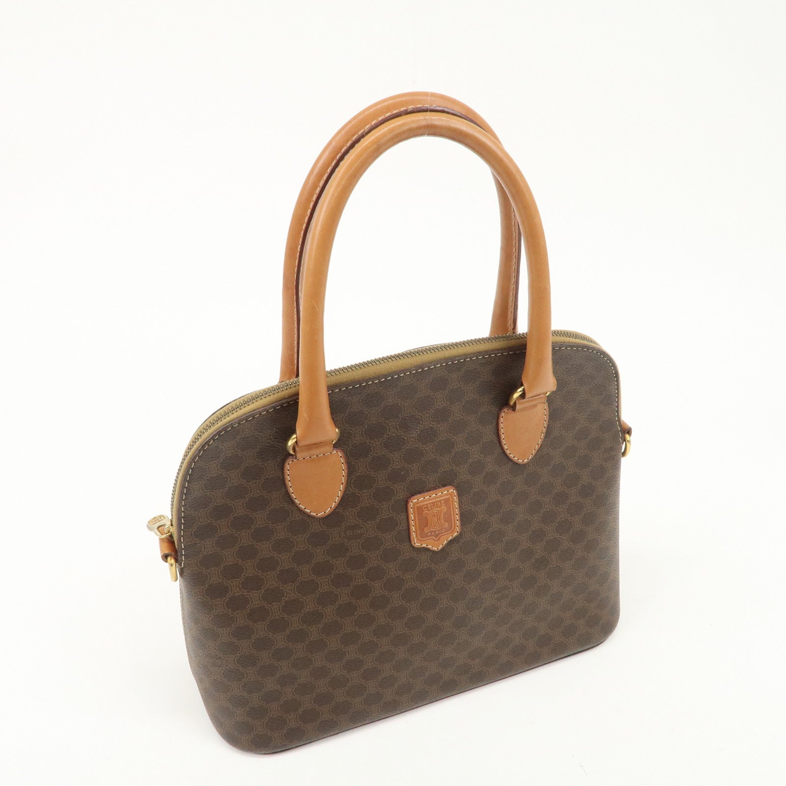 CELINE Macadam PVC Leather Hand Bag Shoulder Bag
