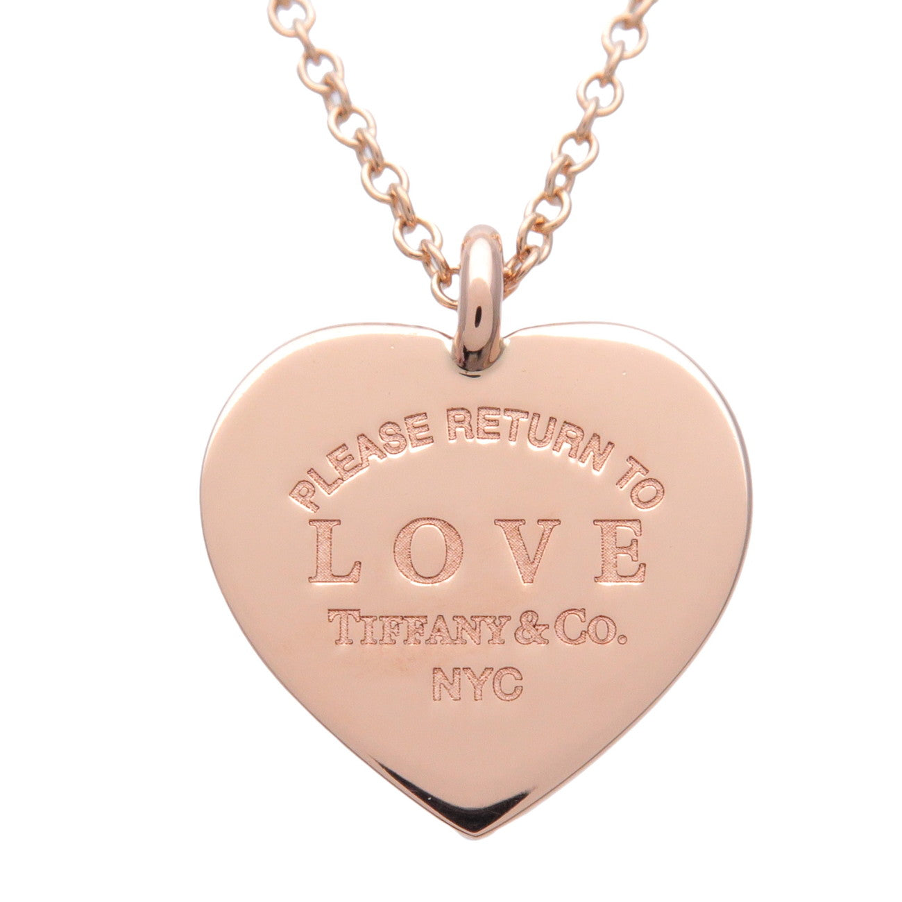 Tiffany & Co Return to Tiffany LoveHeart Tag Diamond Necklace 750PG