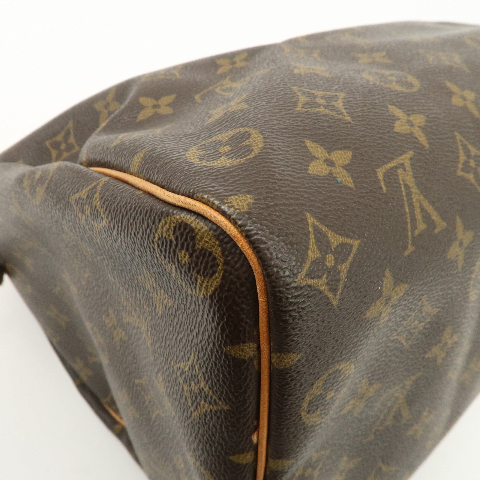 Louis Vuitton Monogram Speedy 35 Boston Bag Brown M41524