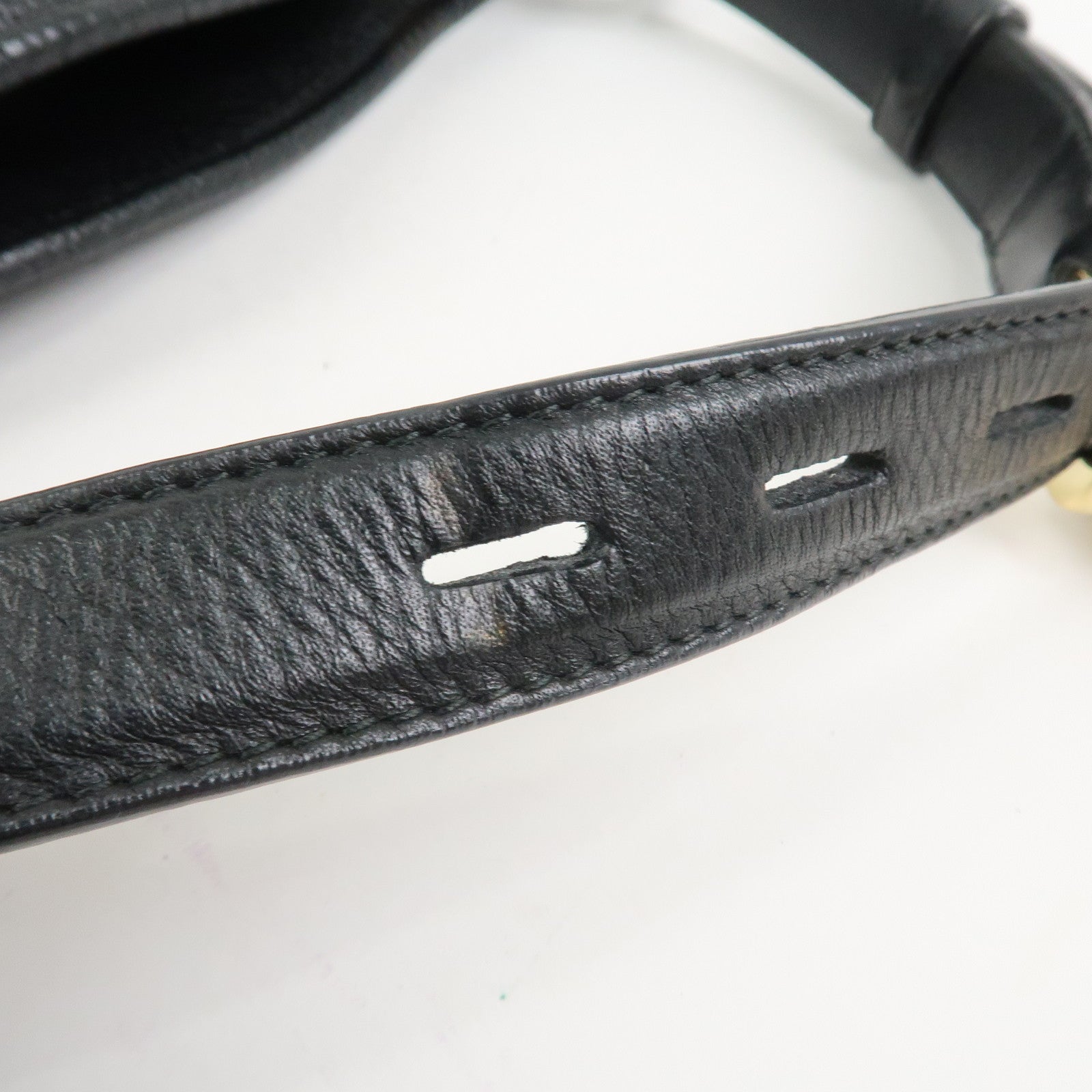 LOEWE Heritage Calf Leather Shoulder Bag Crossbody Bag Black
