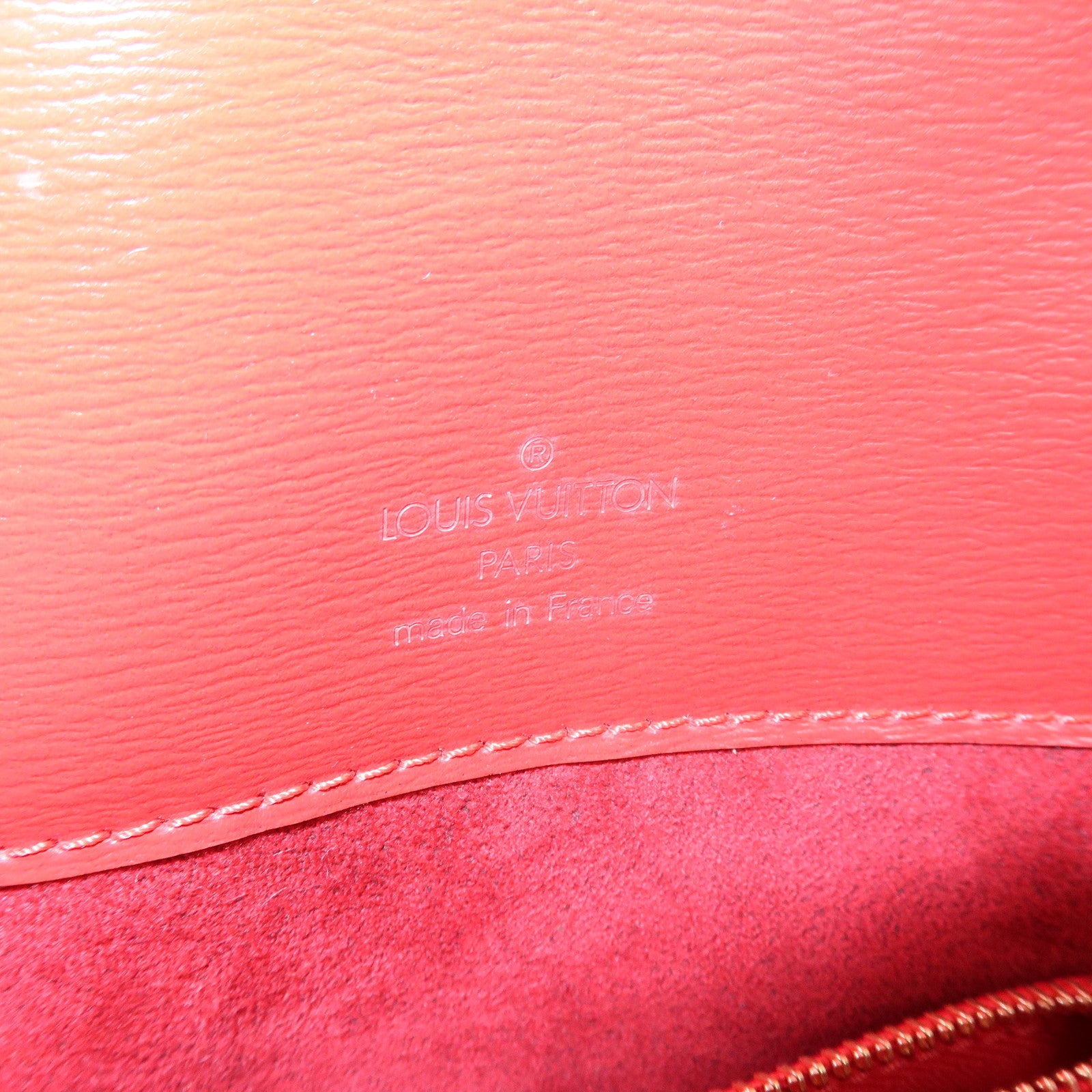 Louis Vuitton Epi Buci Shoulder Bag Hand Bag Castilian Red M52207