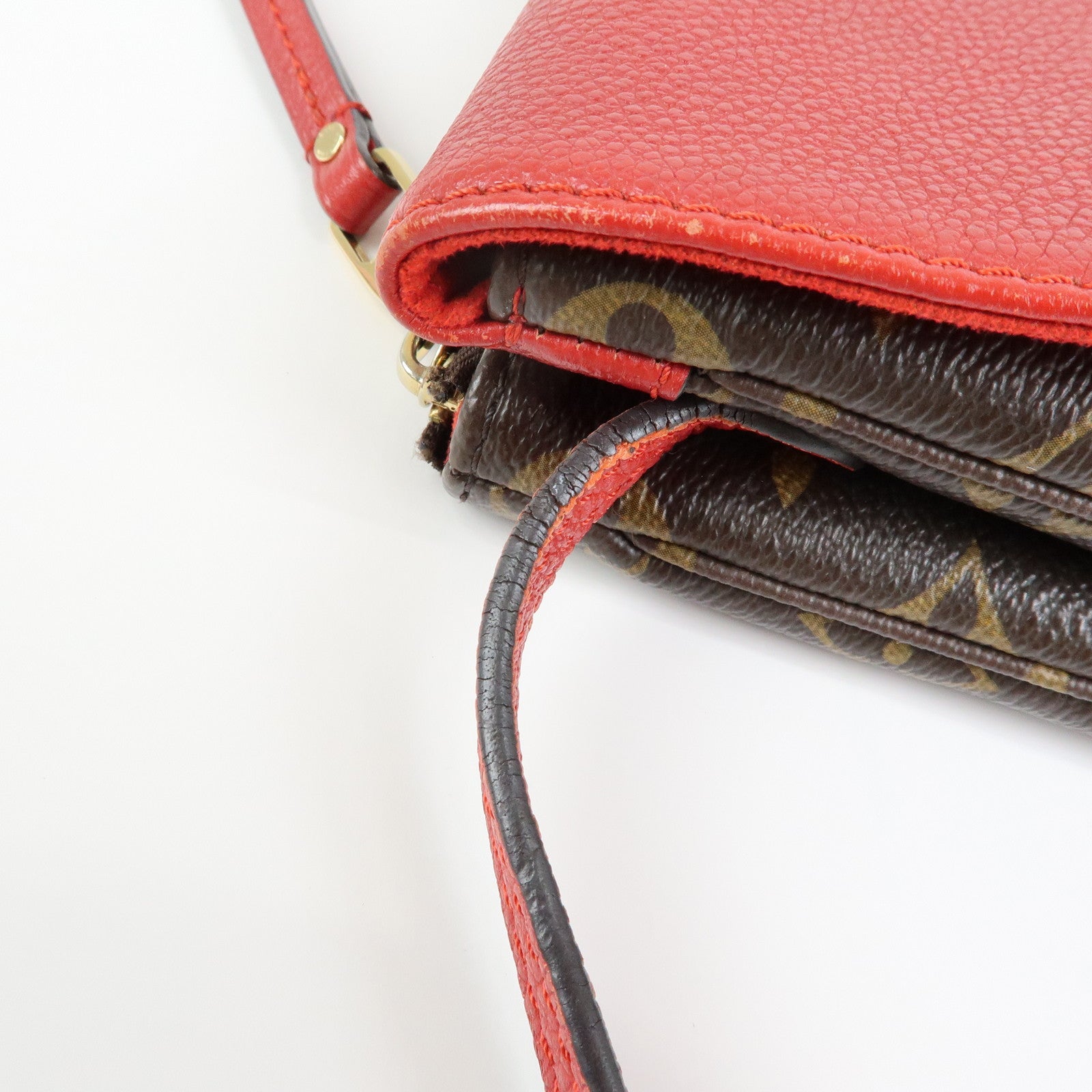 Louis Vuitton Monogram Twice Shoulder Crossbody Bag Cerise M50184
