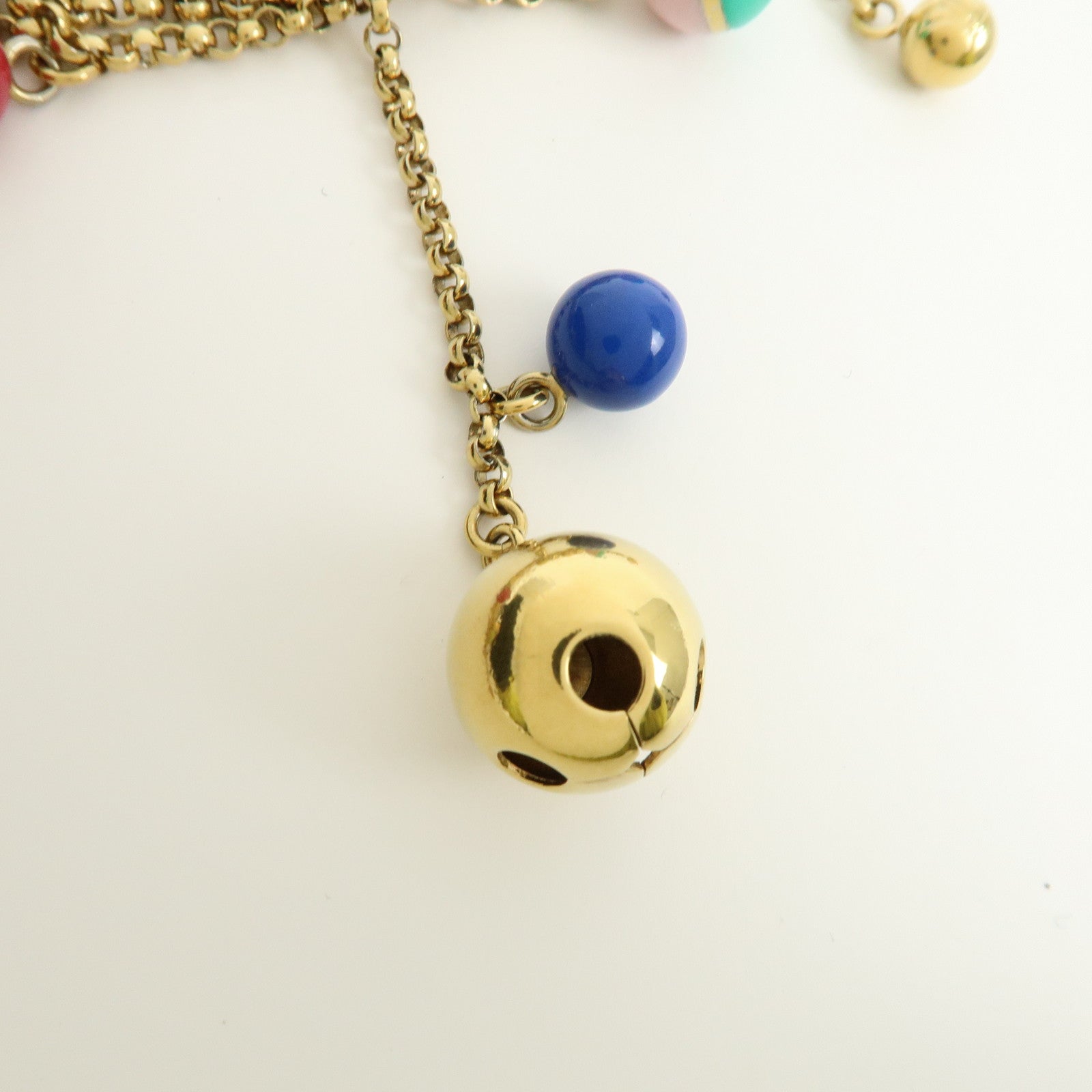 Louis Vuitton Porte Cles Grelots Bag Charm Metal Gold M62227
