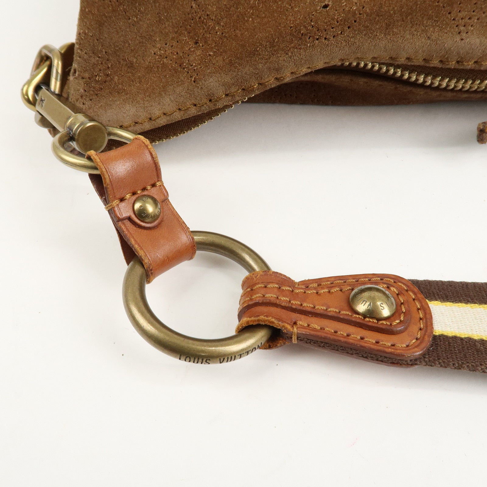 Louis Vuitton Monogram Mahina Onata PM Suede Shoulder Bag M95123 Used