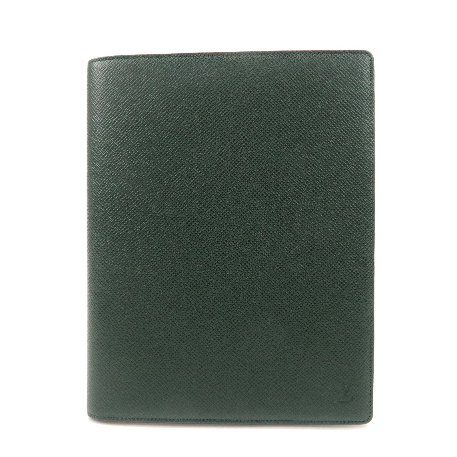 Louis Vuitton Taiga Agenda Bureau Planner Cover Epicea R20407 Used