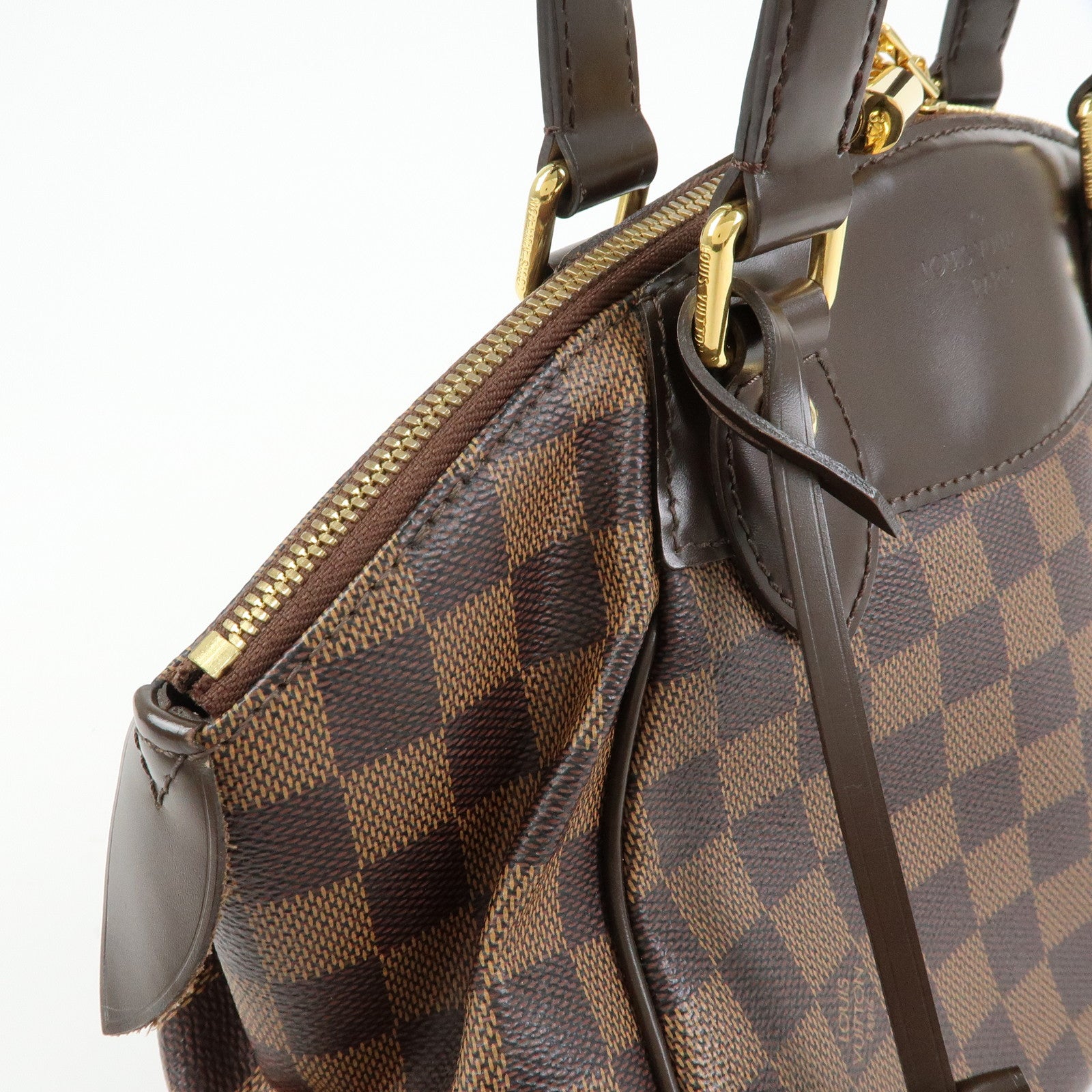 Louis Vuitton Damier Ebene Verona PM Hand Bag Brown N41117