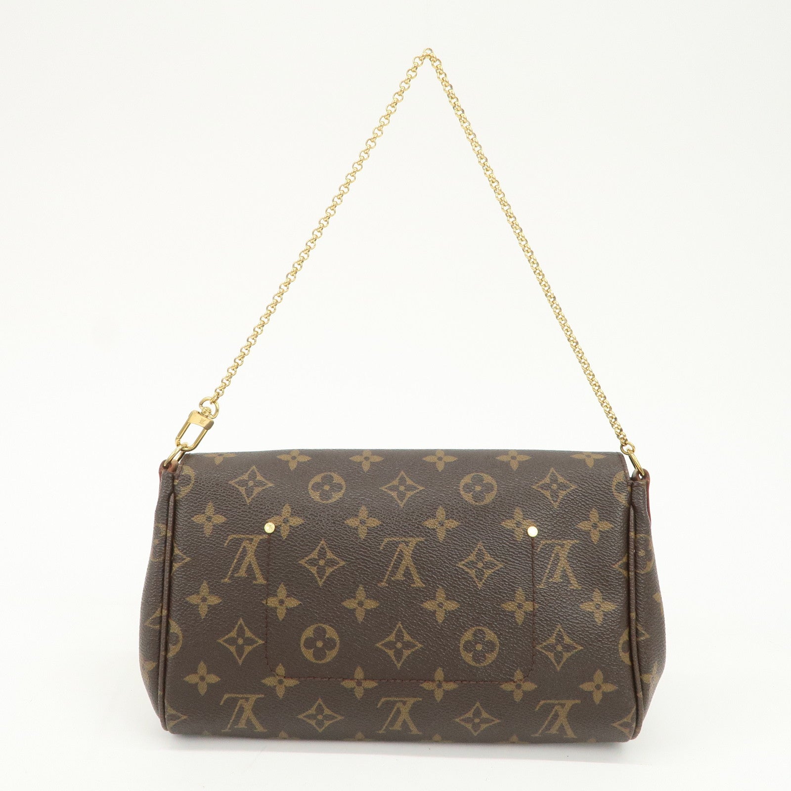 Louis Vuitton Monogram Favorite MM Shoulder Bag Brown M40718