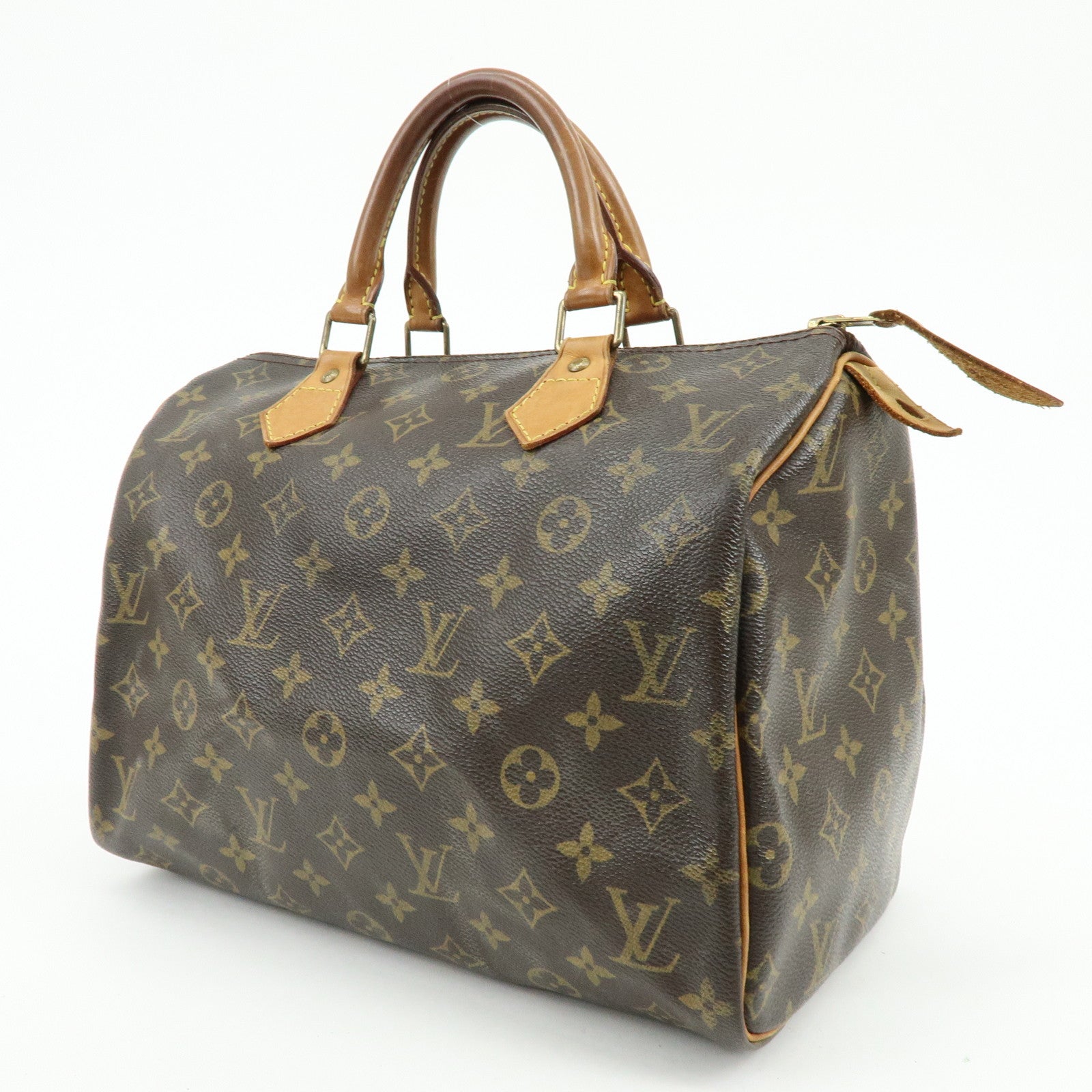 Louis Vuitton Monogram Speedy 30 Boston Bag Hand Bag Brown M41526