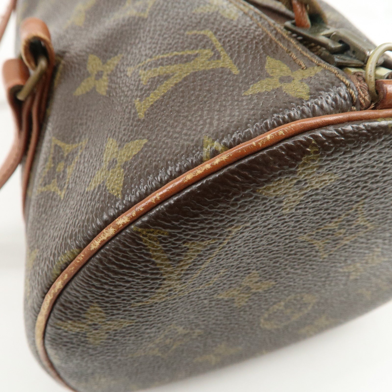 Louis Vuitton Monogram Papillon 30 Hand Bag Brown Old Style M51365
