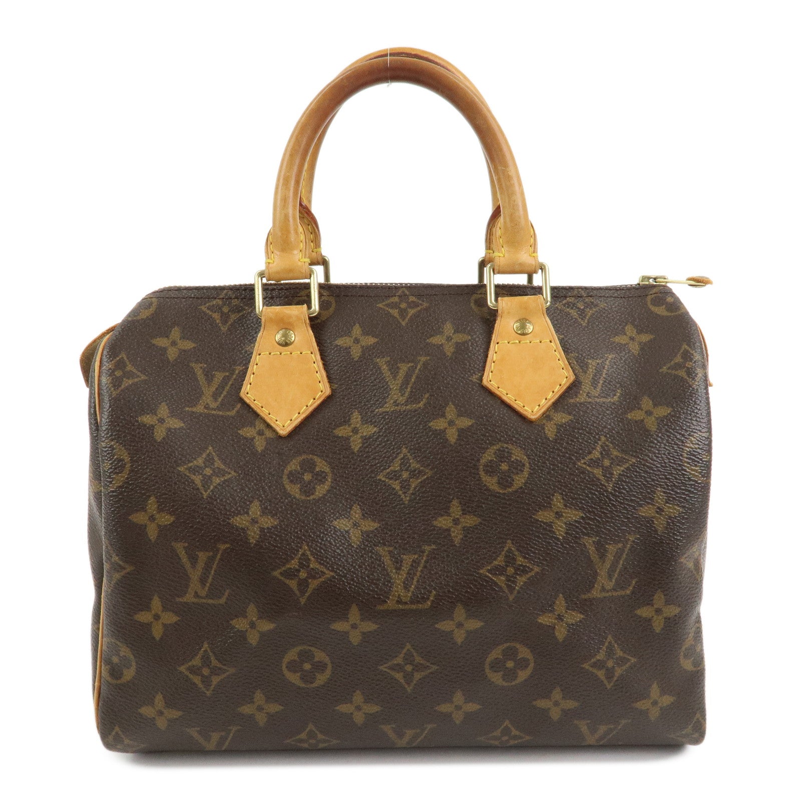 Louis Vuitton Monogram Speedy 25 Boston Bag Hand Bag Brown M41528