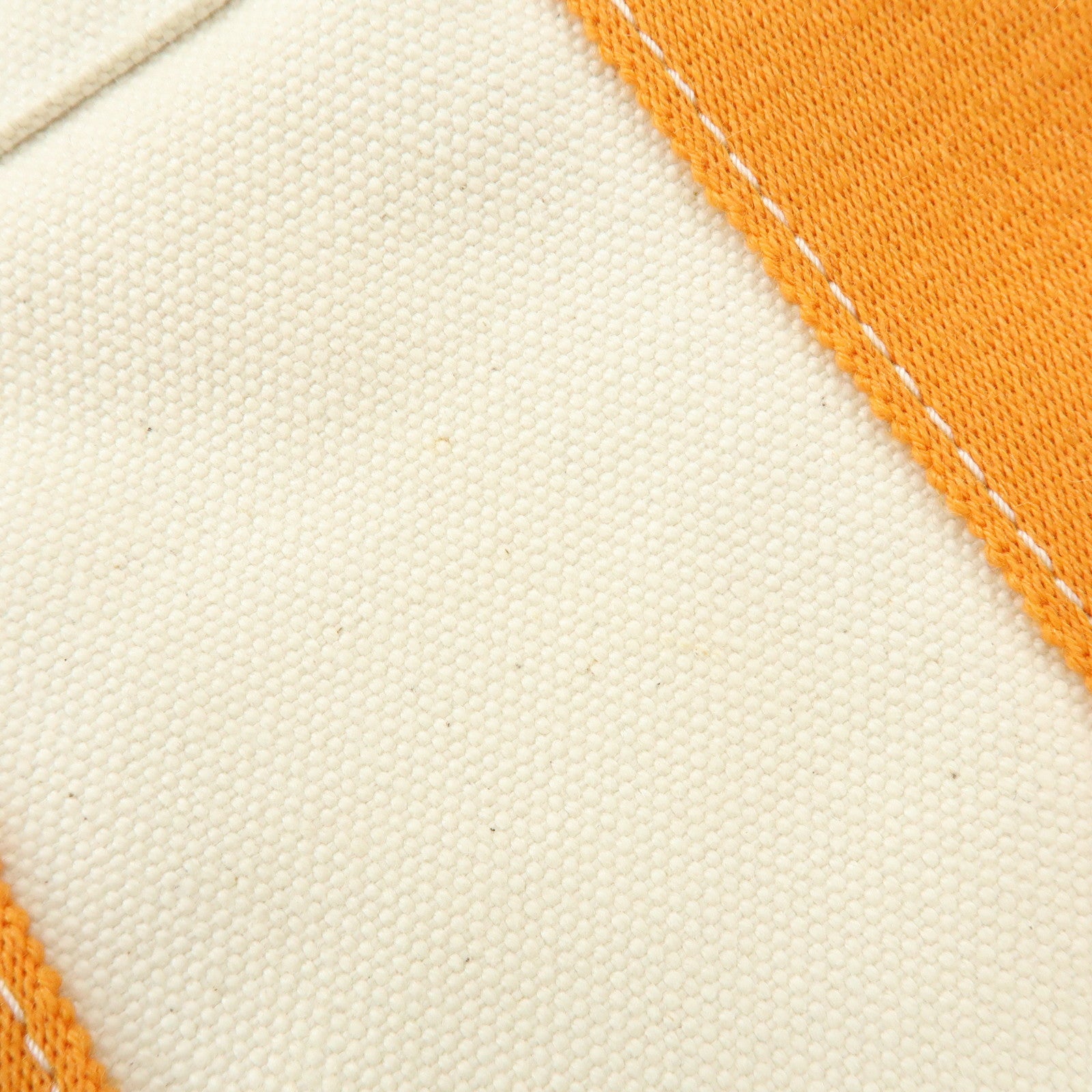 HERMES Bora Bora PM Canvas Tote Bag Hand Bag Natural Orange