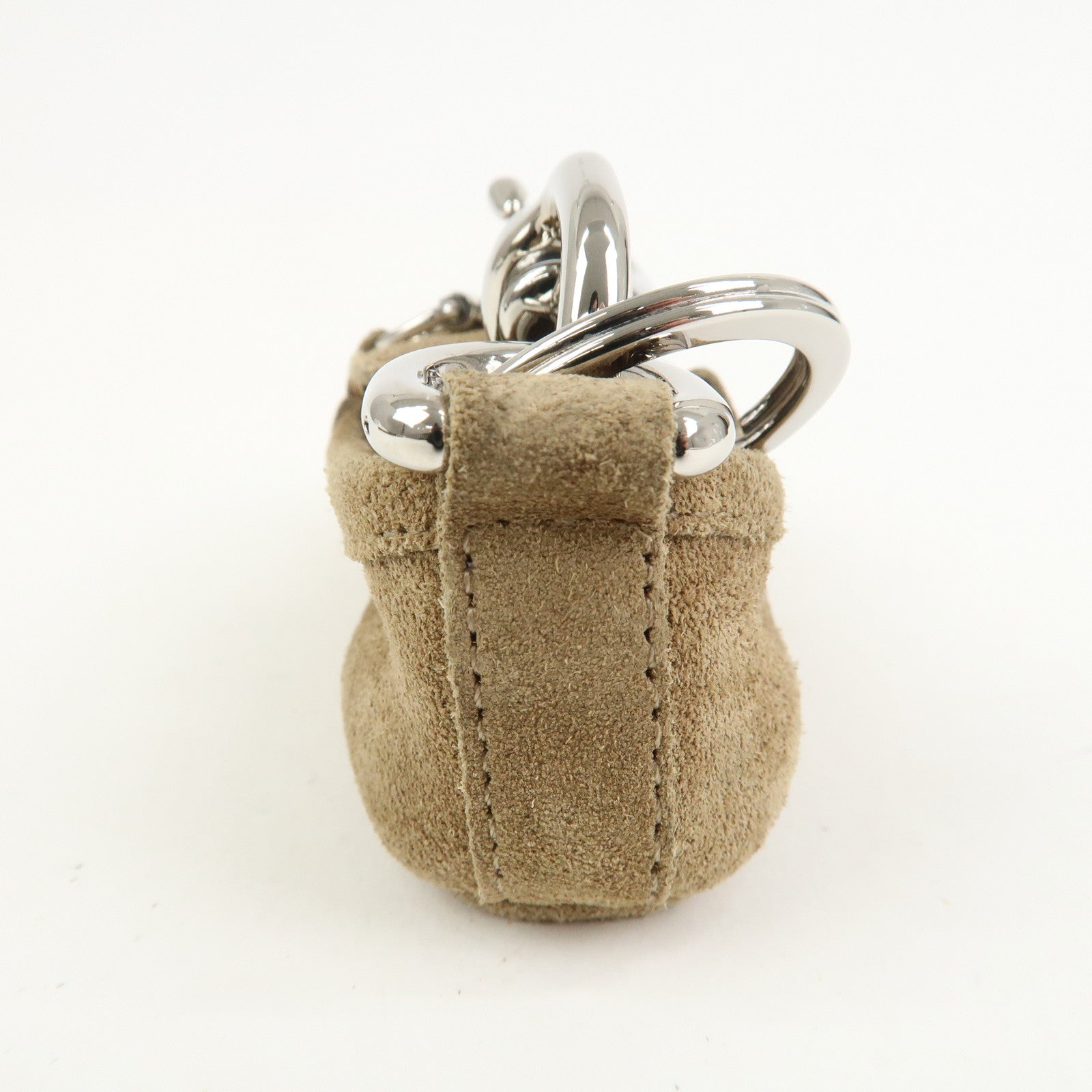 GUCCI Horsebit Loafer Motif Suede Bag Charm Key Charm Brown 203405