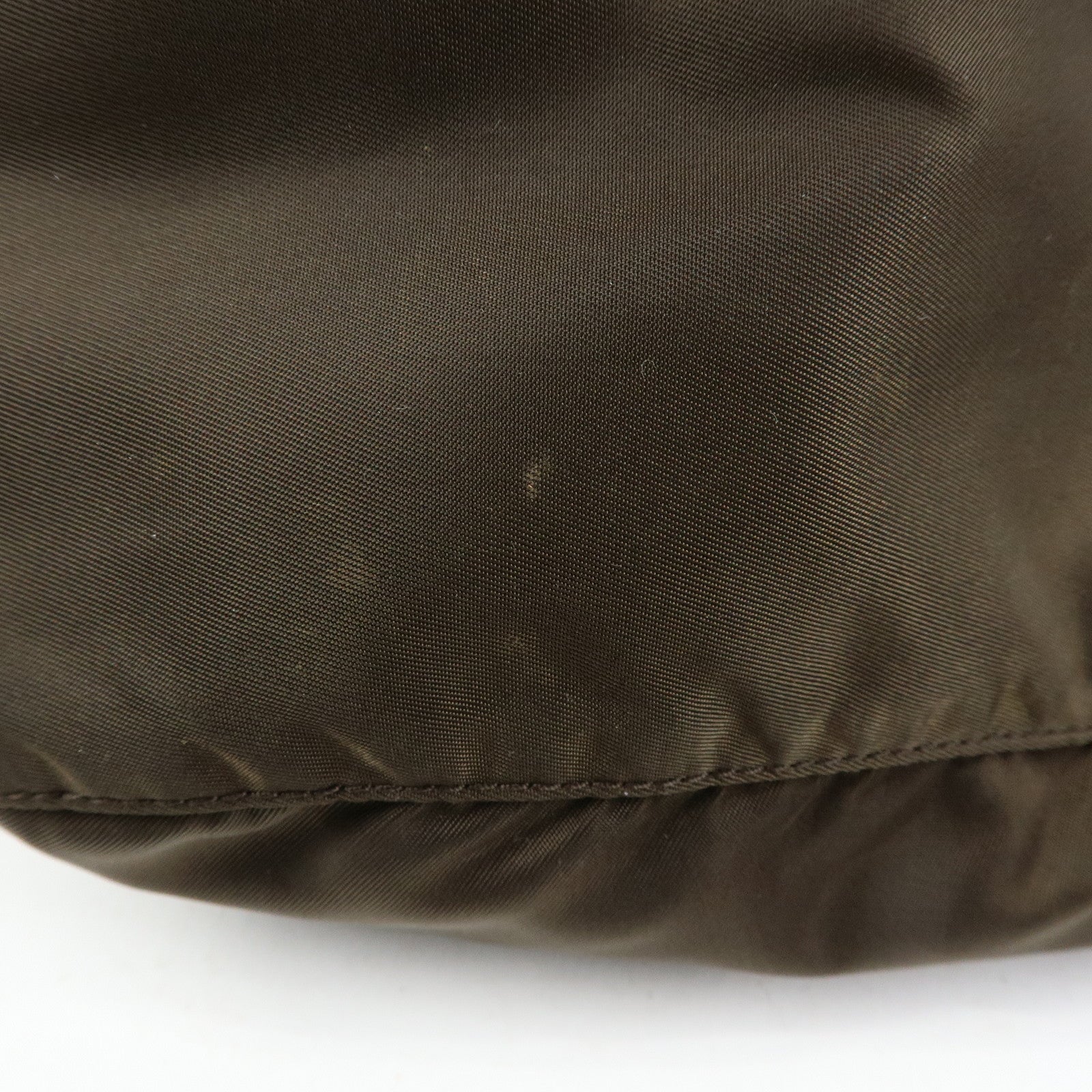 PRADA Tessuto Triangle Logo Shoulder Bag Crossbody Bag TST Khaki