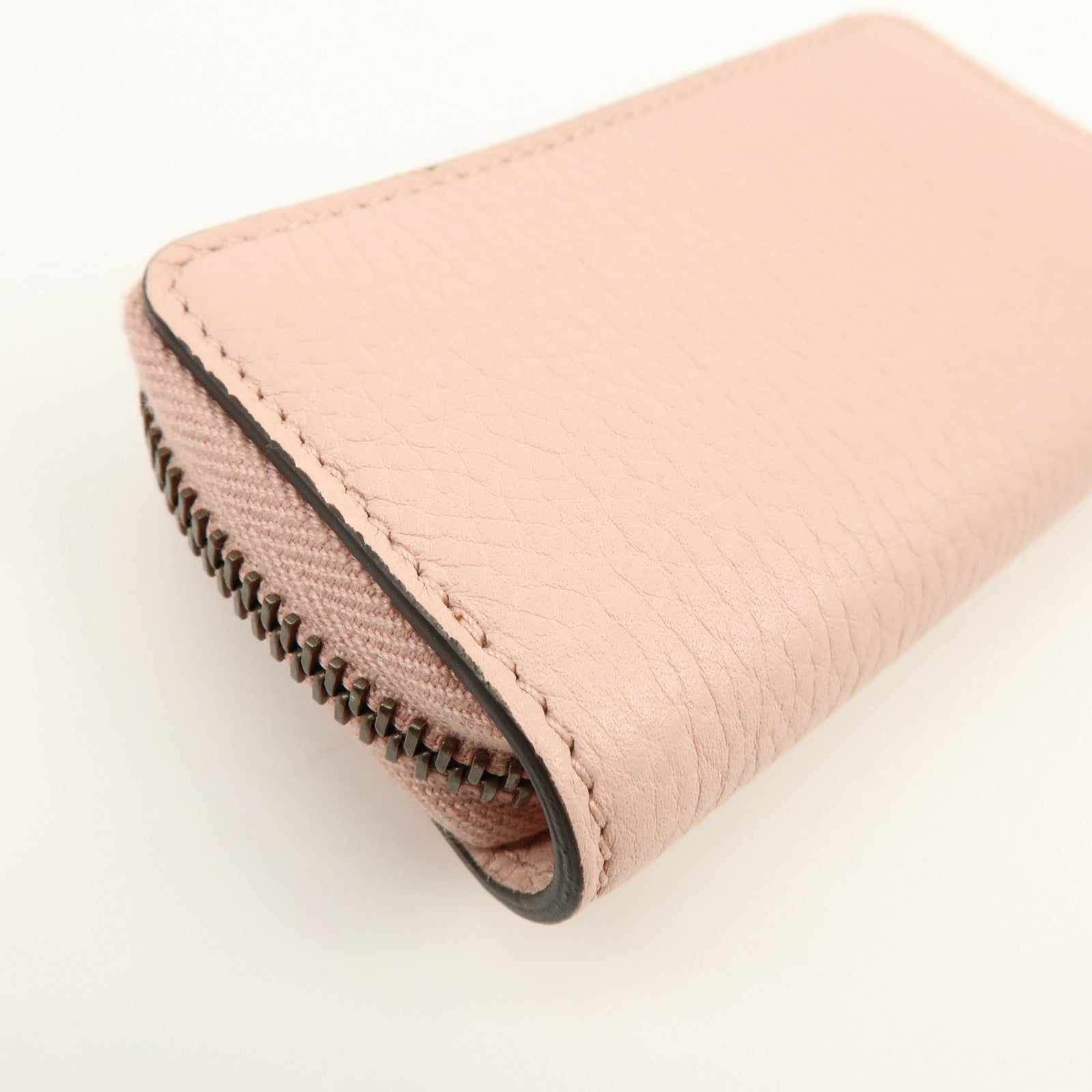 GUCCI Animalier Leather 6 Ring Key Case Key Holder Pink 498096
