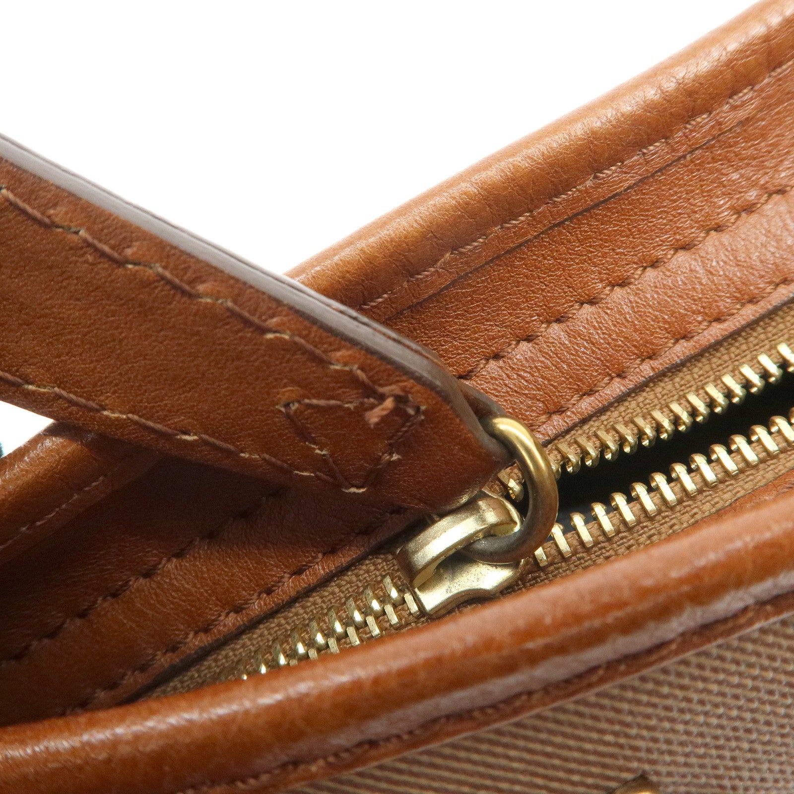 BURBERRY Heart Studs PVC Leather 2Way Bag Shoulder Hand Bag Brown