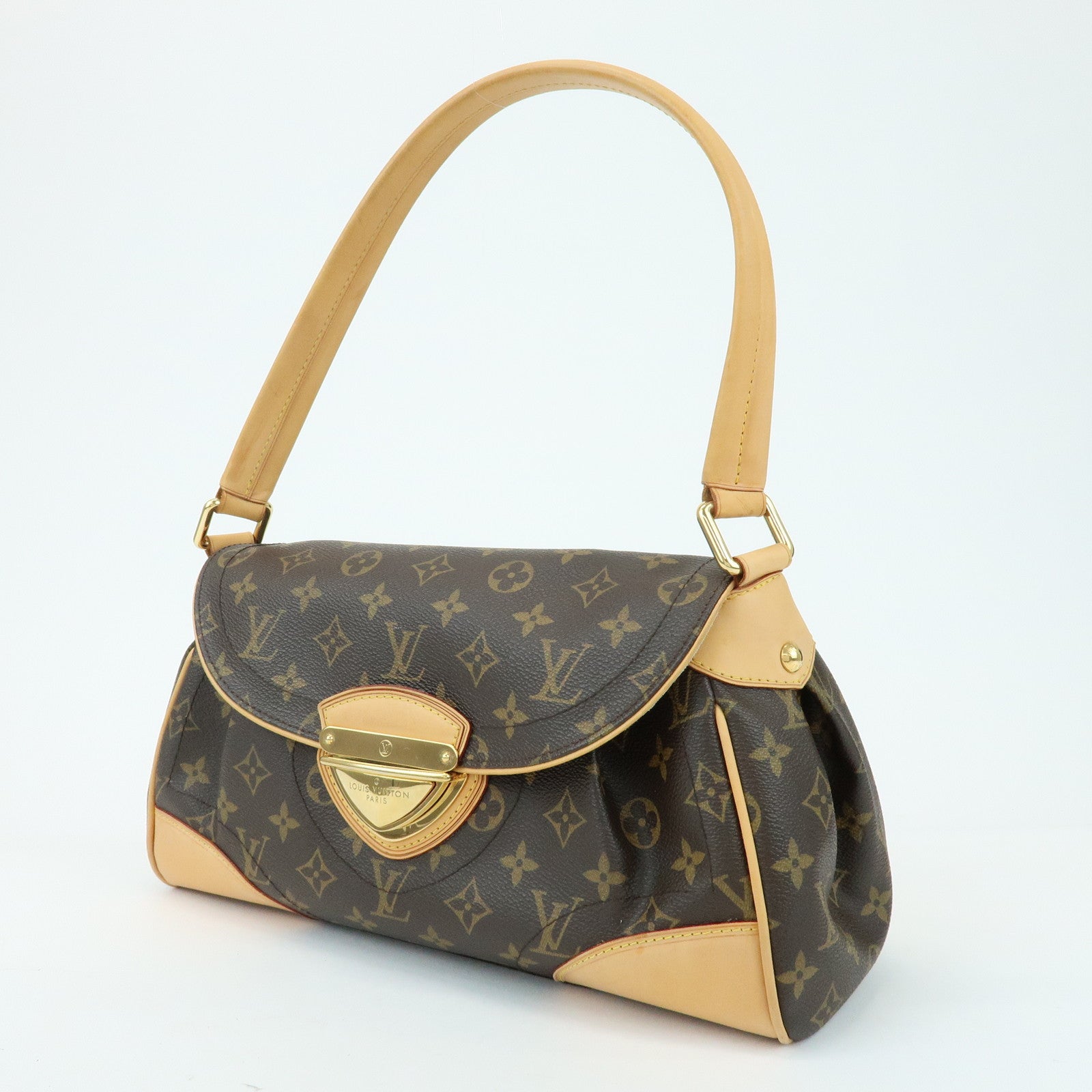 Louis Vuitton Monogram Beverly MM Shoulder Hand Bag Brown M40121