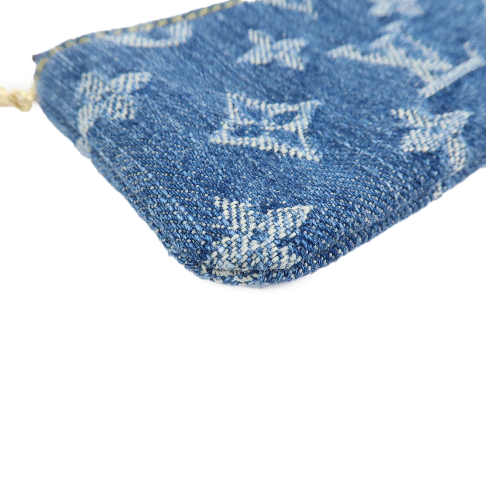 Louis Vuitton Monogram Denim LV×TM Pochette Cles Coin Case M14938