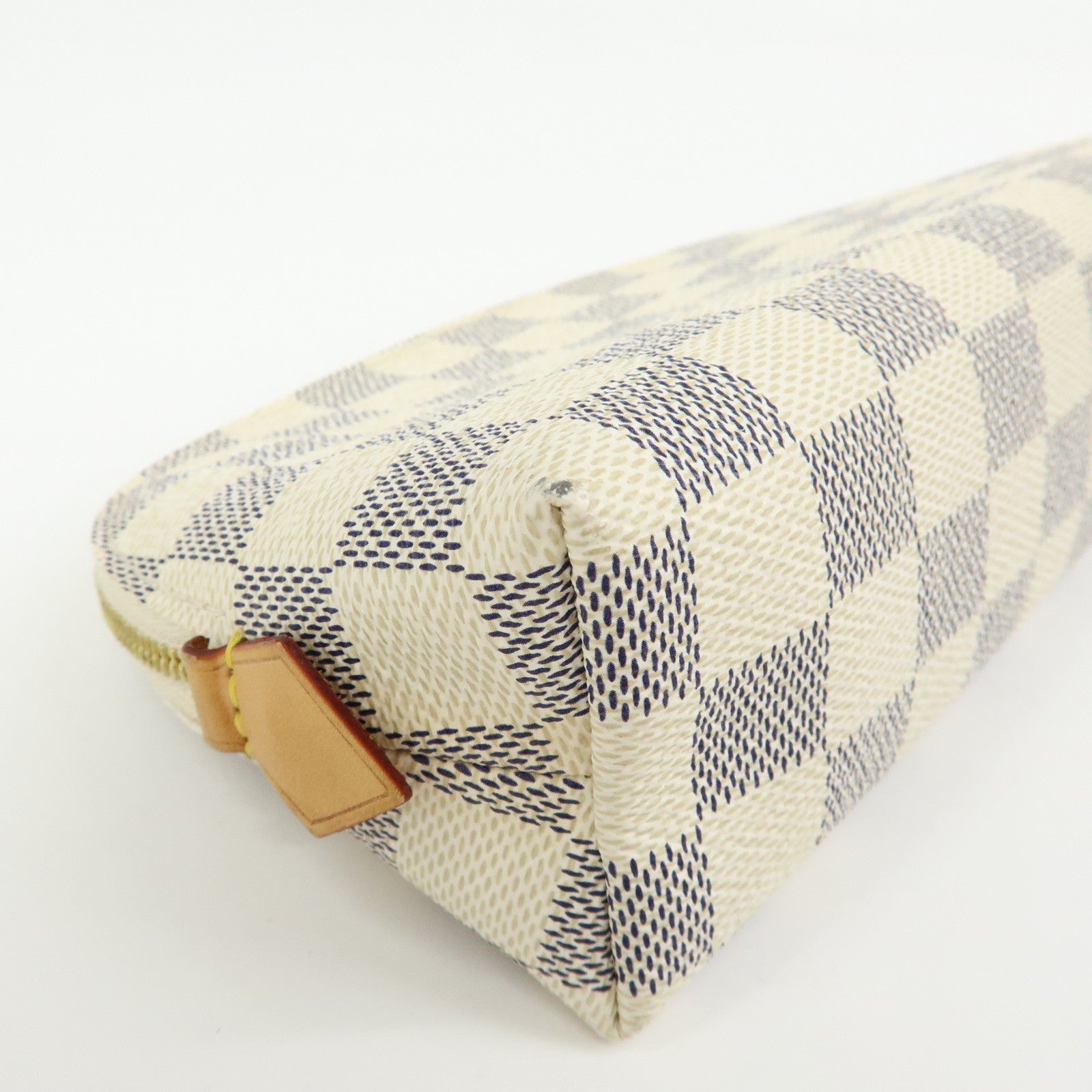 Louis Vuitton Damier Azur Canvas Pochette Cosmetic PM Pouch N60024