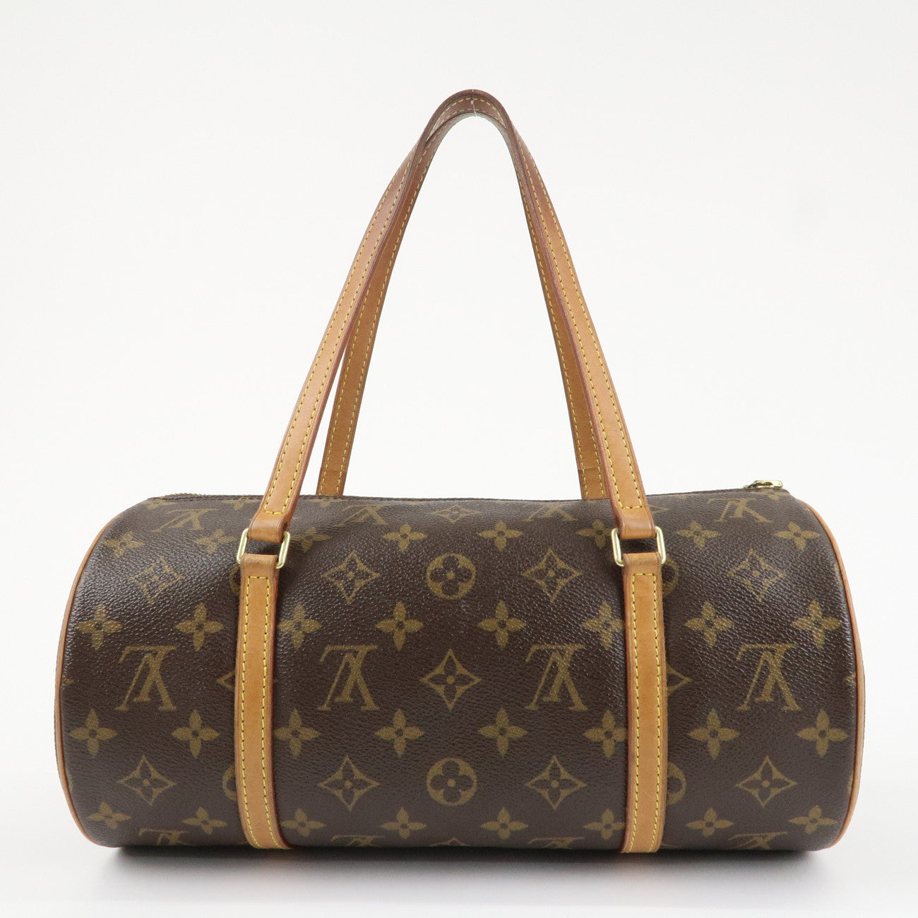 Louis Vuitton Monogram Papillon 30 Hand Bag New Style Brown M51385 Used