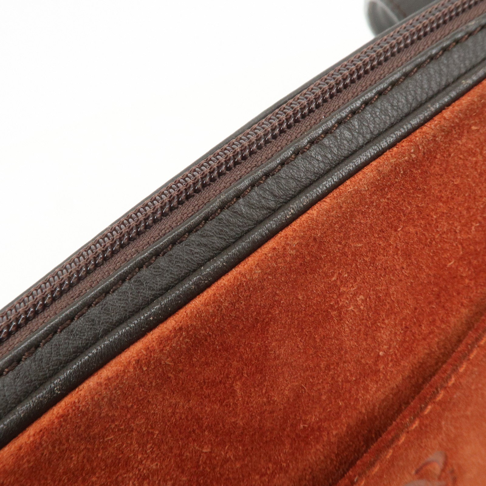 LOEWE Anagram Suede Leather Shoulder Bag Crossbody Bag Brown