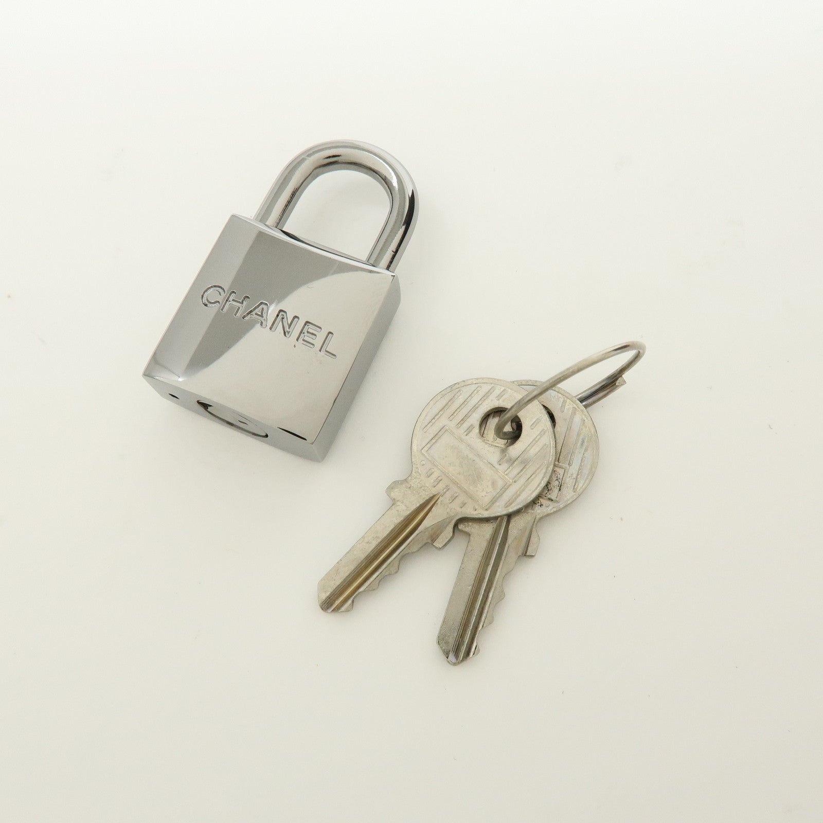 CHANEL COCO Mark Calf Skin Boston Bag Travel Bag Dark Brown