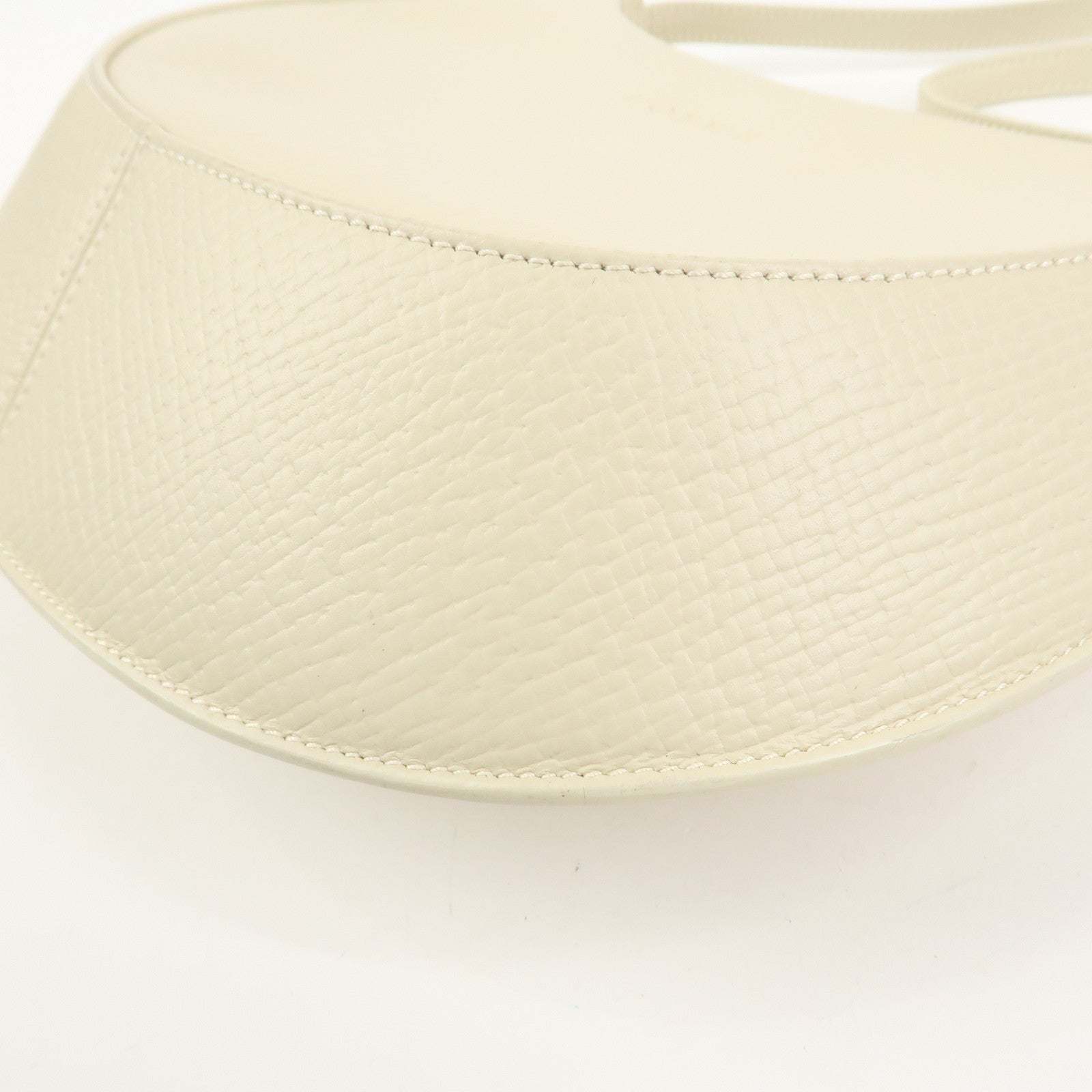 LOEWE Leather Shoulder Bag Hand Bag Ivory