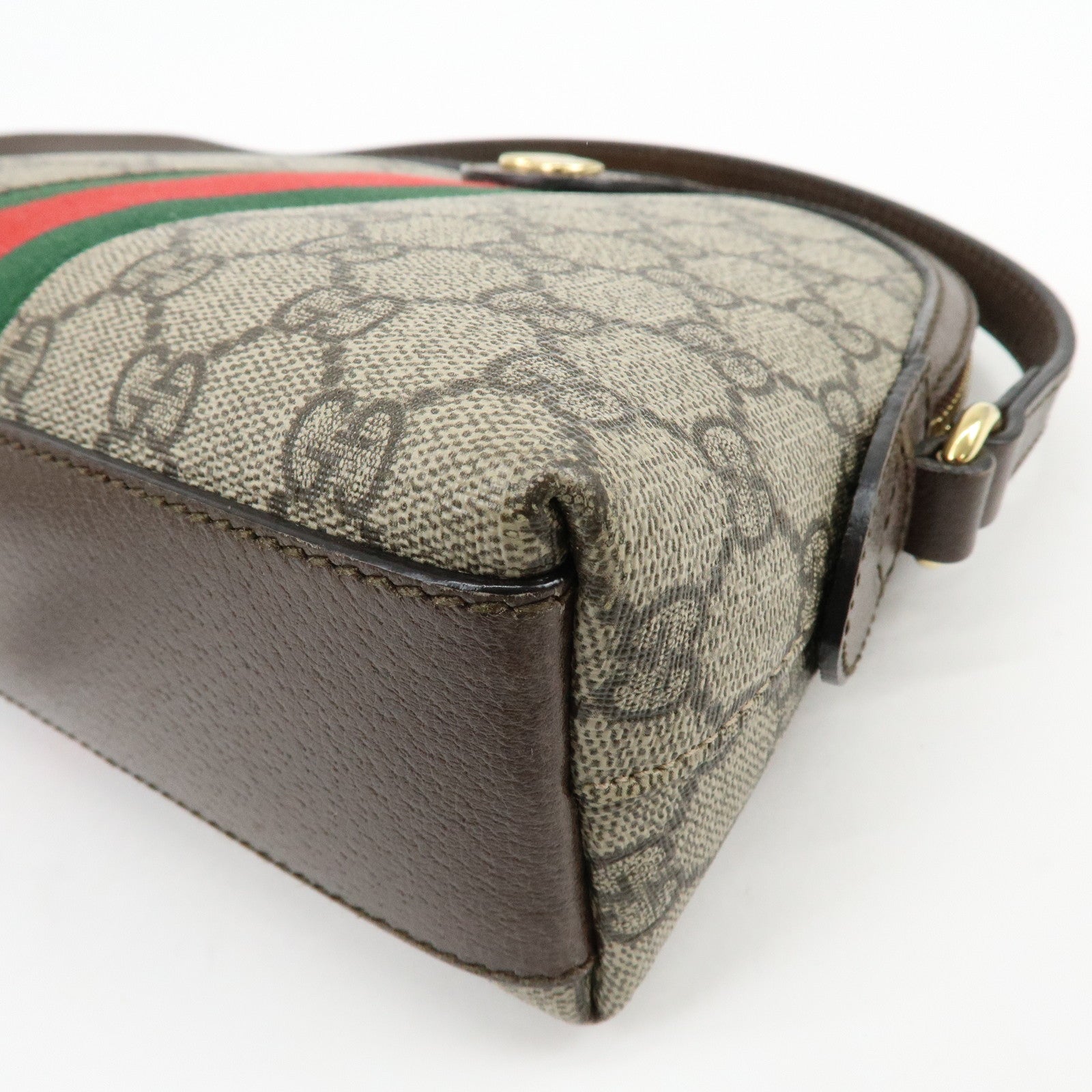 GUCCI Sherry Ophidia GG Supreme Leather Shoulder Bag Beige 499621