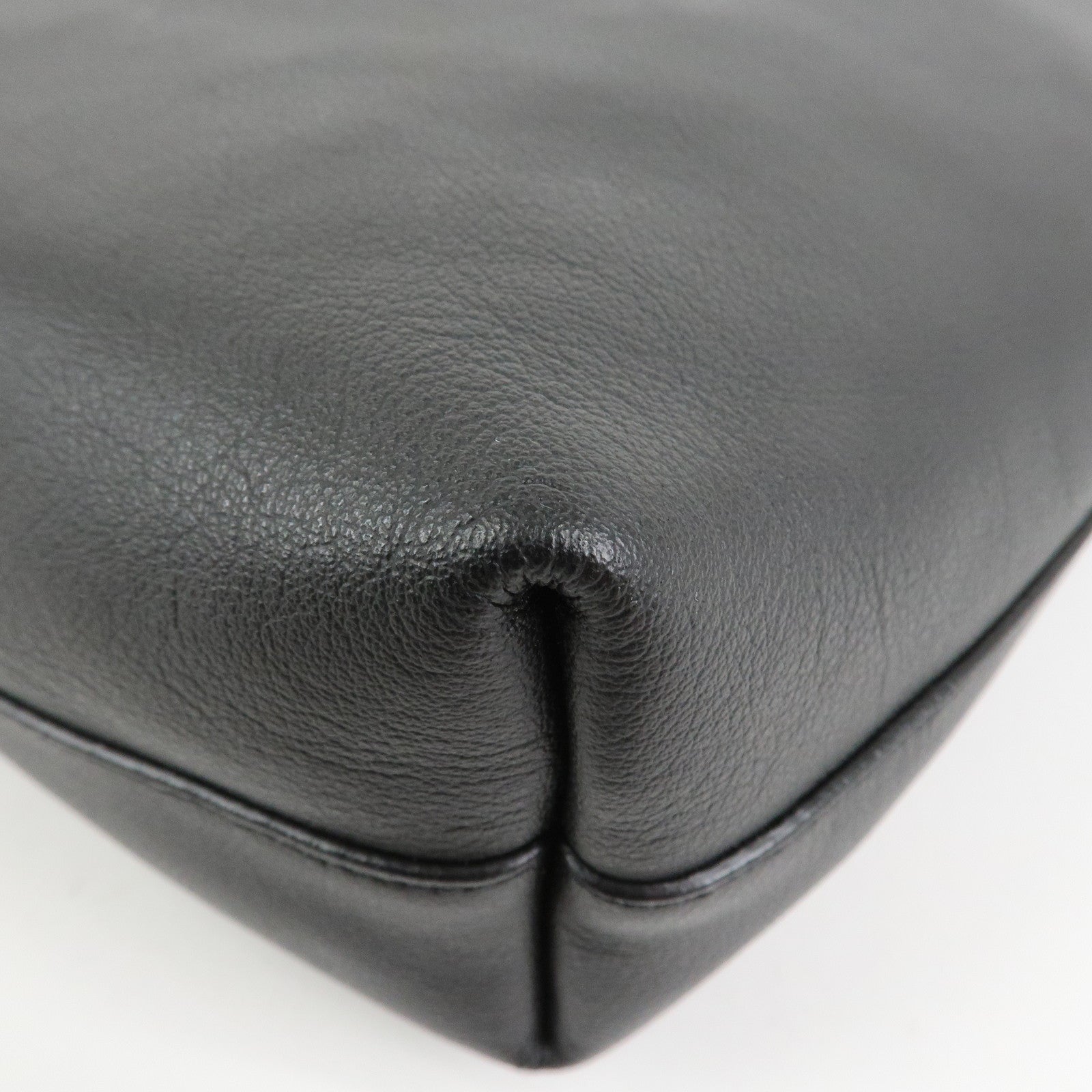 SAINT LAURENT PARIS Leather Toy Shopping Bag 2Way Bag Black 600306