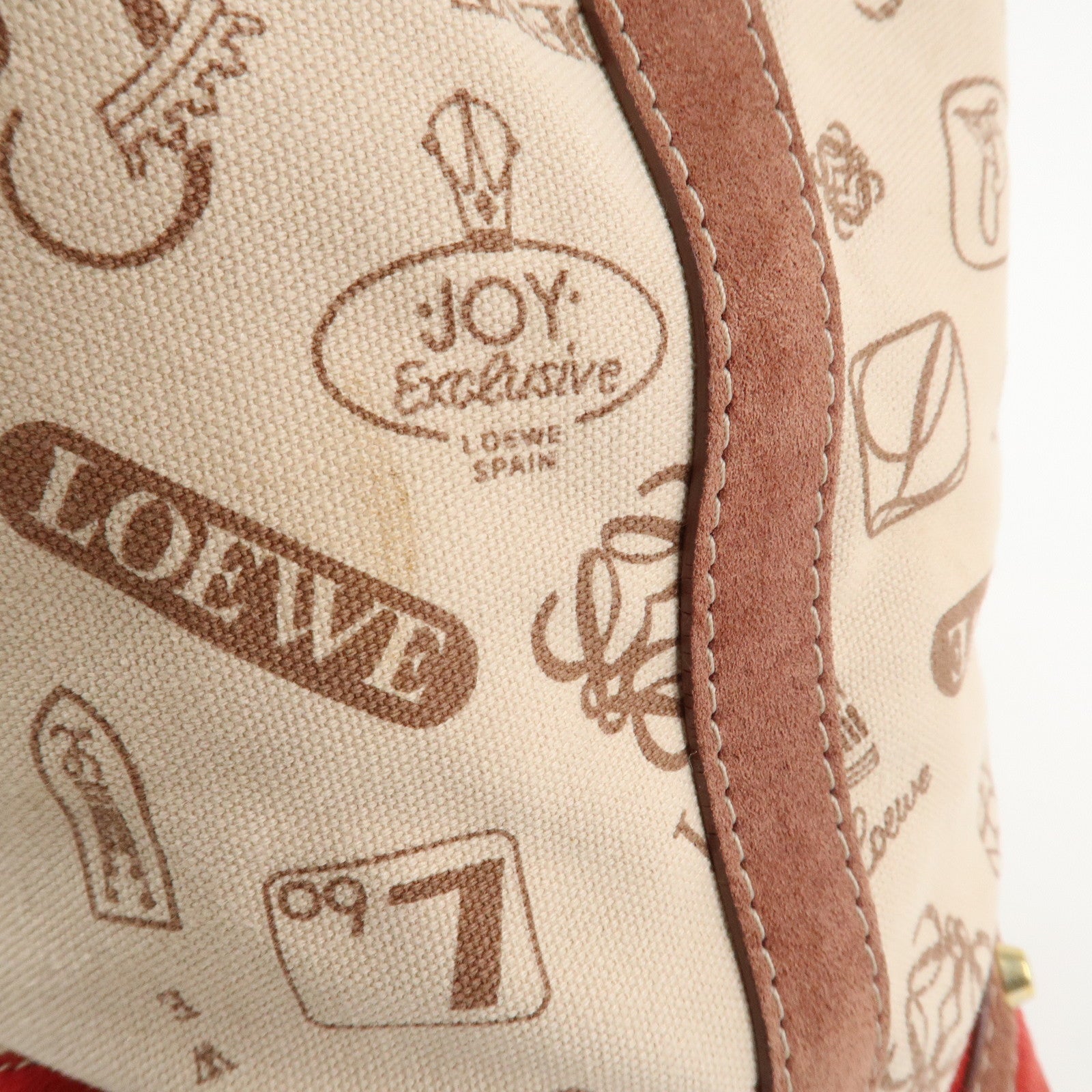 LOEWE Anagram Canvas Suede Leather Tote Bag 160th Anniversary