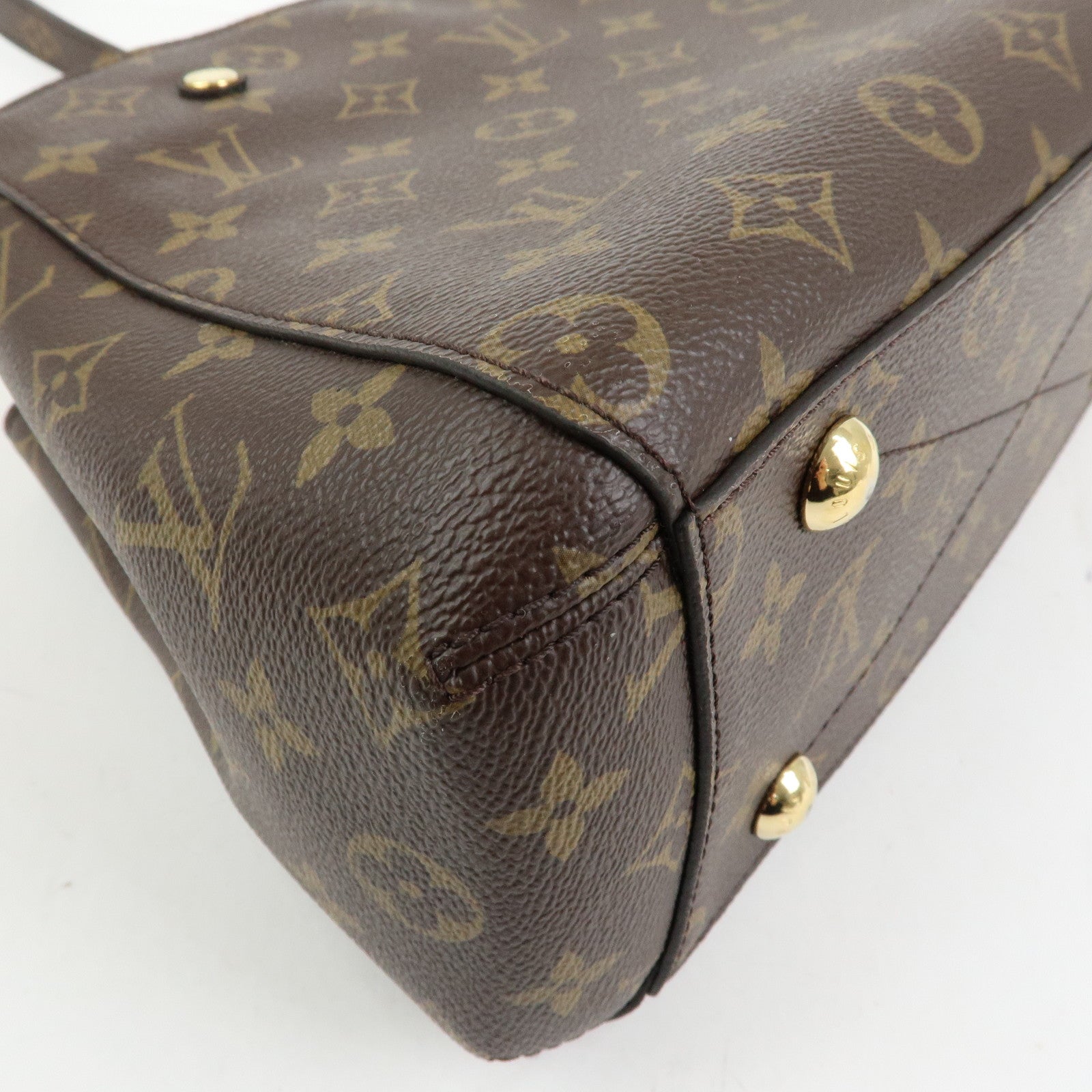 Louis Vuitton Monogram Montaigne BB 2Way Bag Hand Bag Brown M41055