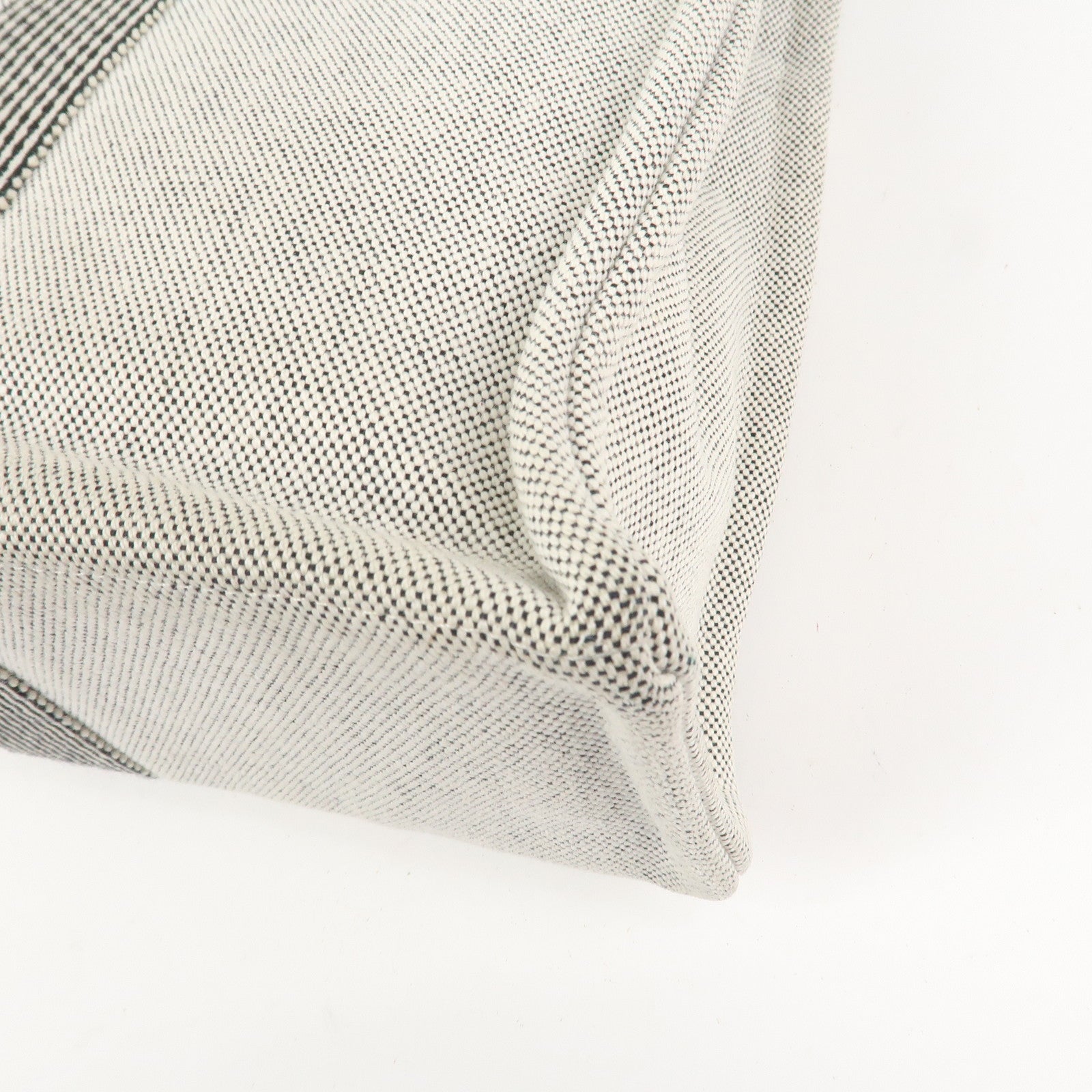 HERMES New Fourre Tout MM Canvas Tote Bag Hand Bag Gray