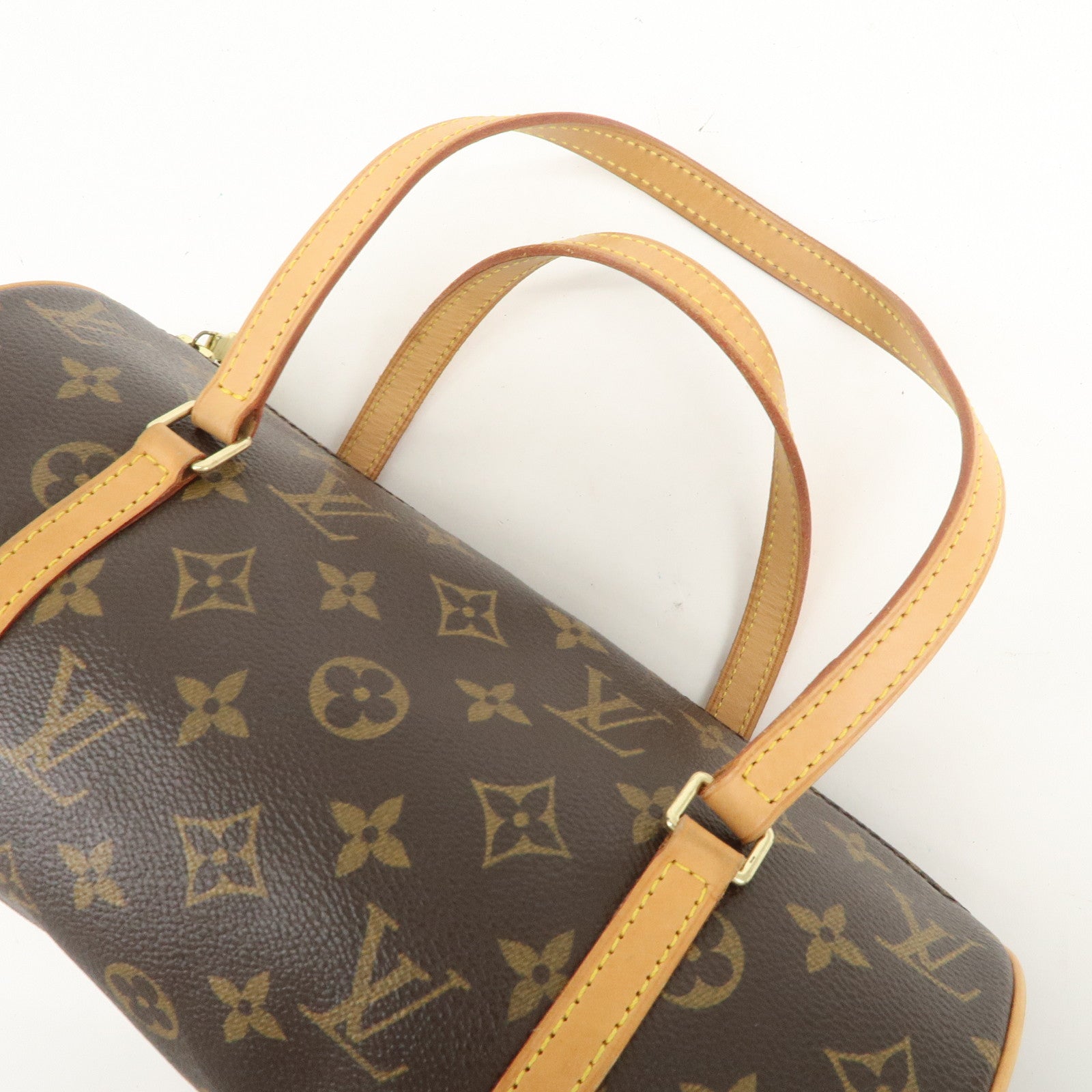 Louis Vuitton Monogram Papillon 26 Hand Bag Brown M51386